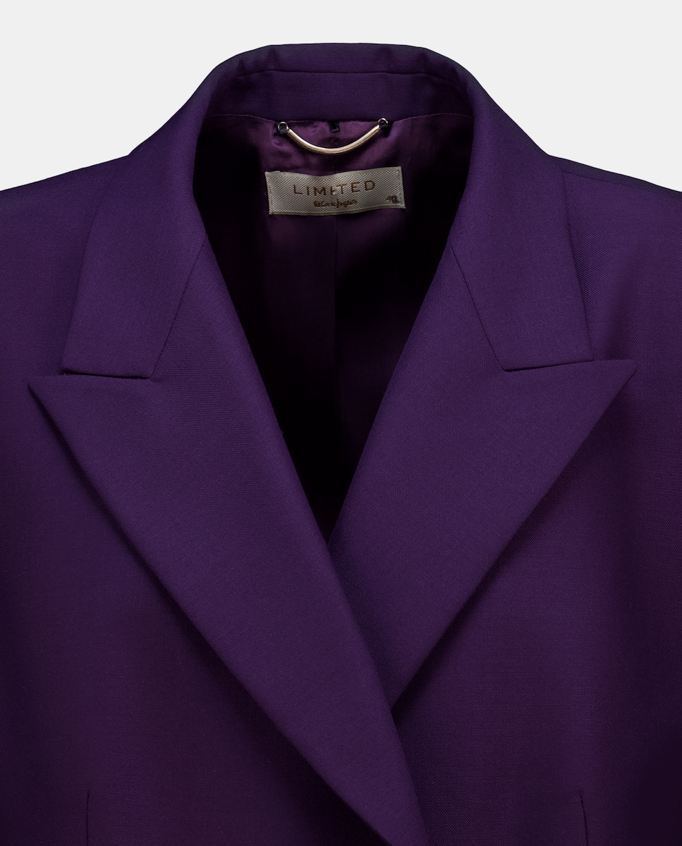 Blazer de abotoadura dupla Roxo-5
