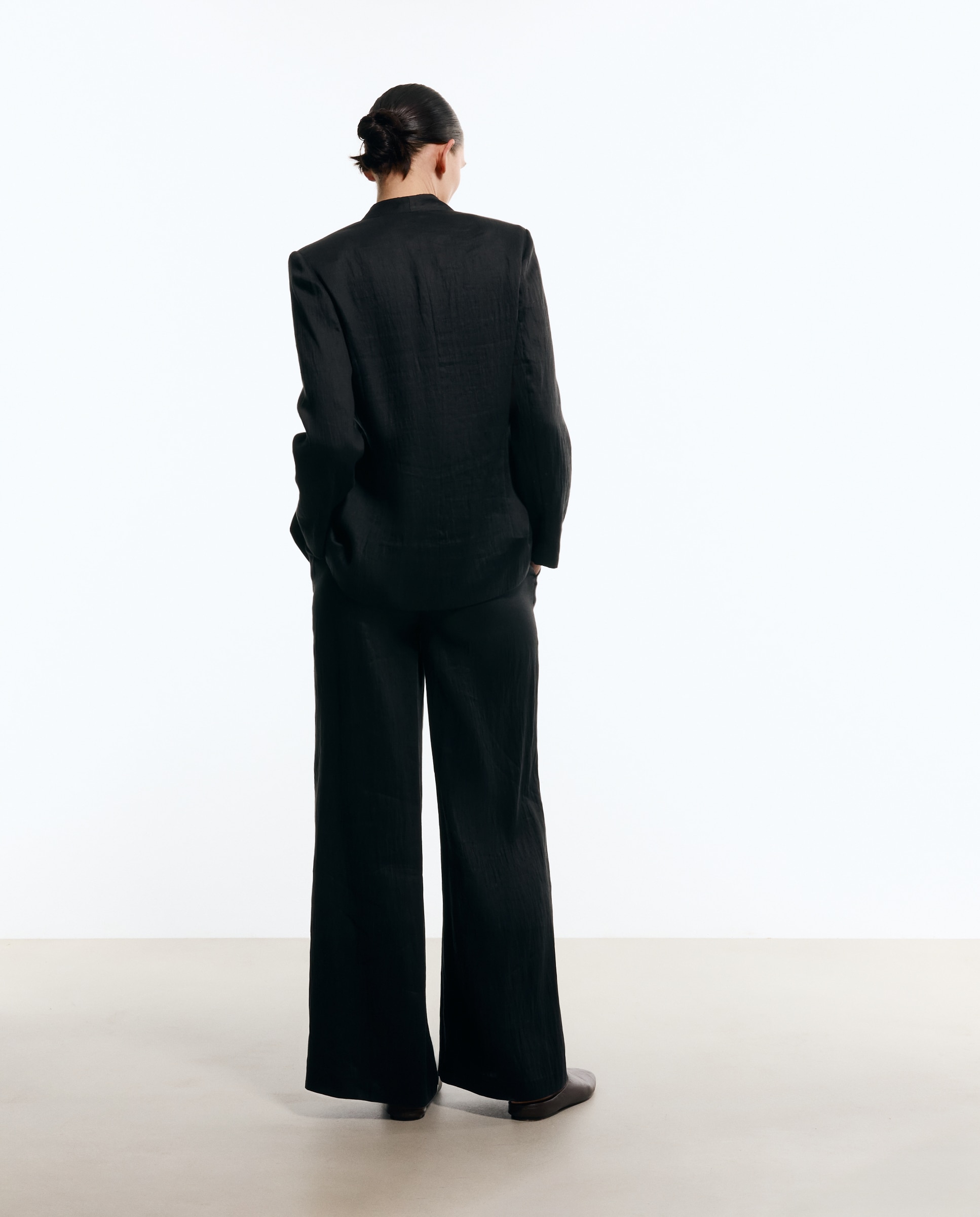 Blazer sem Lapela Preto-4