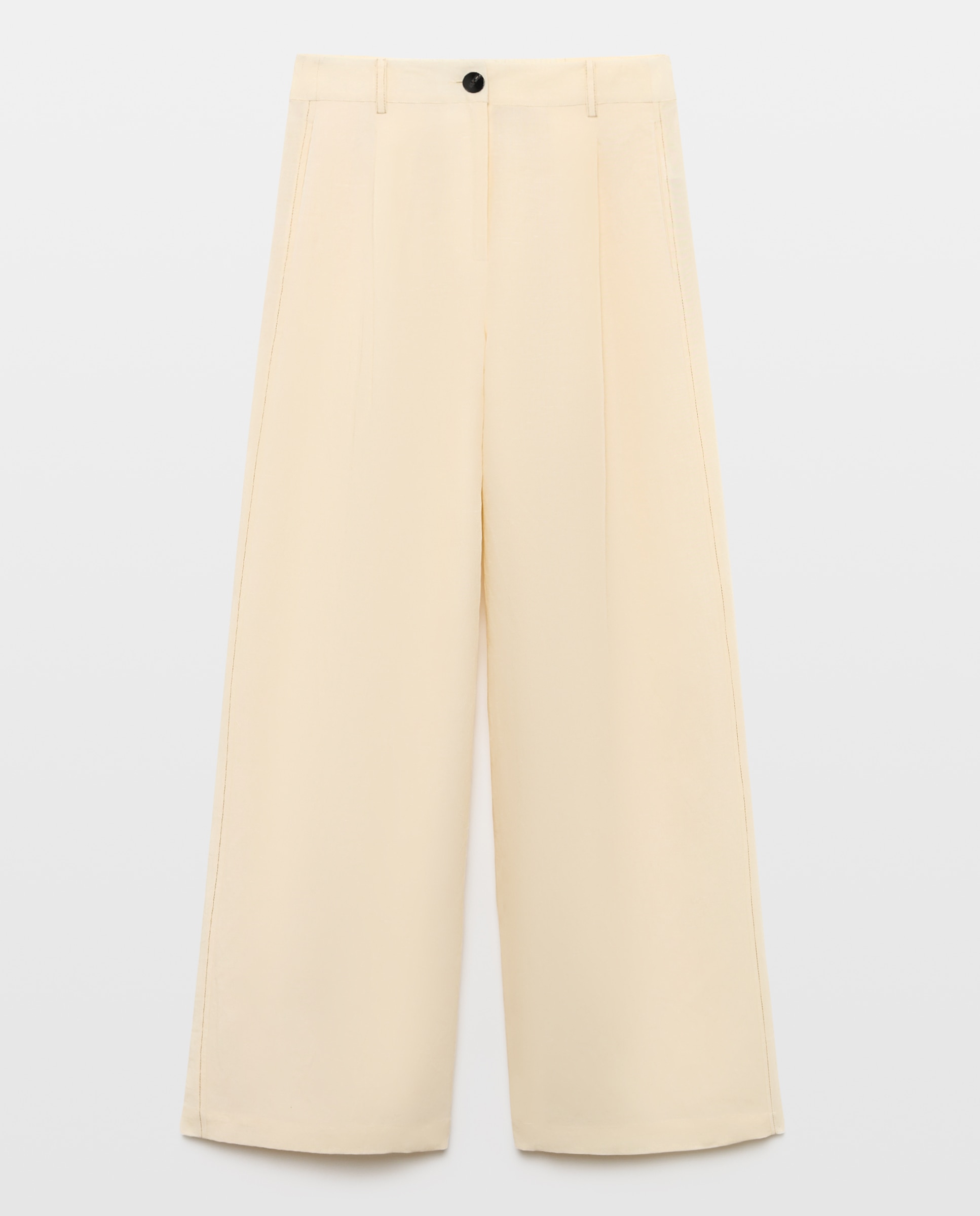 Imagem 0 de Calças de Linho Tipo Palazzo