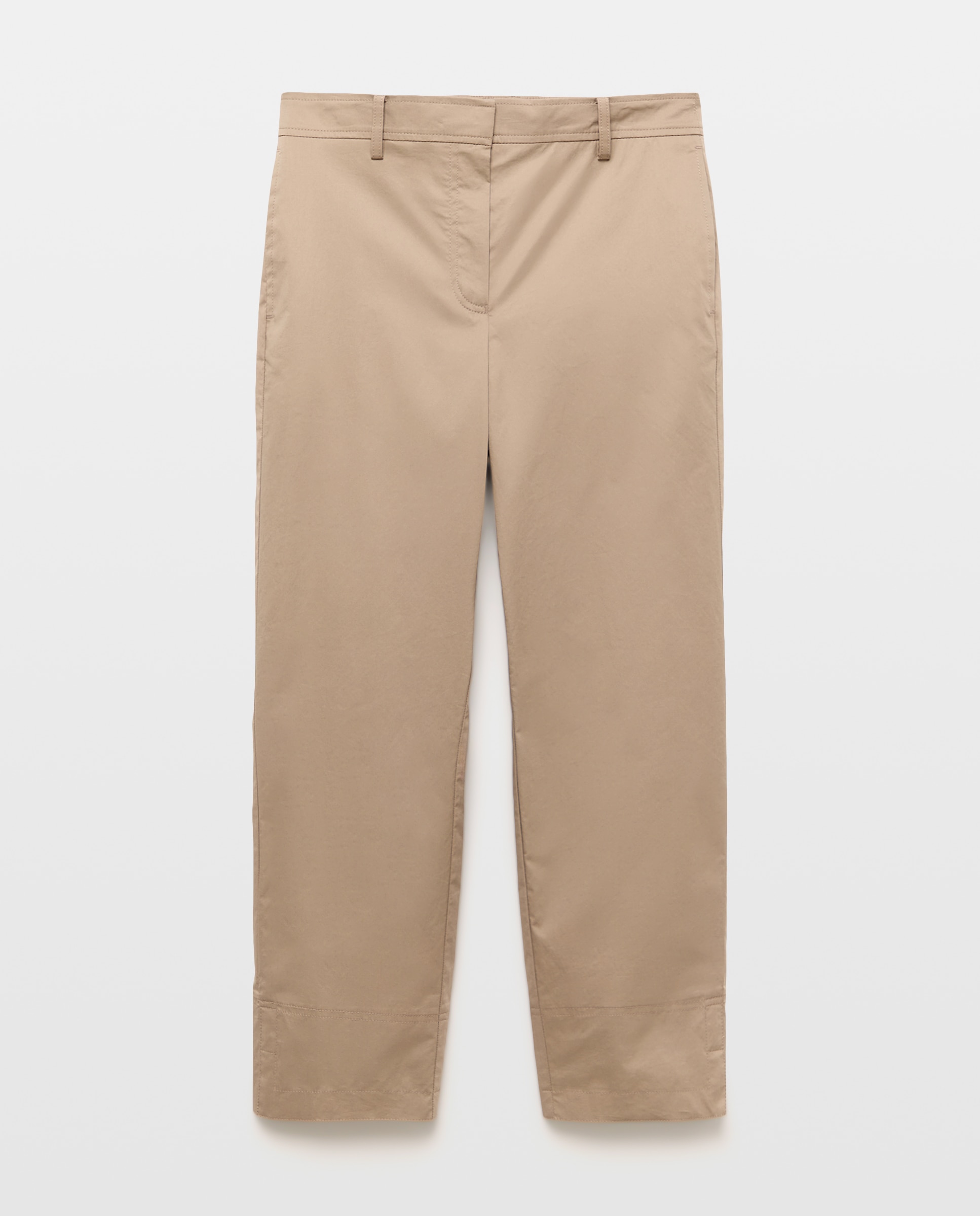 Pantalón cropped de mujer - Woman Limited El Corte Inglés - Verde Verde-4