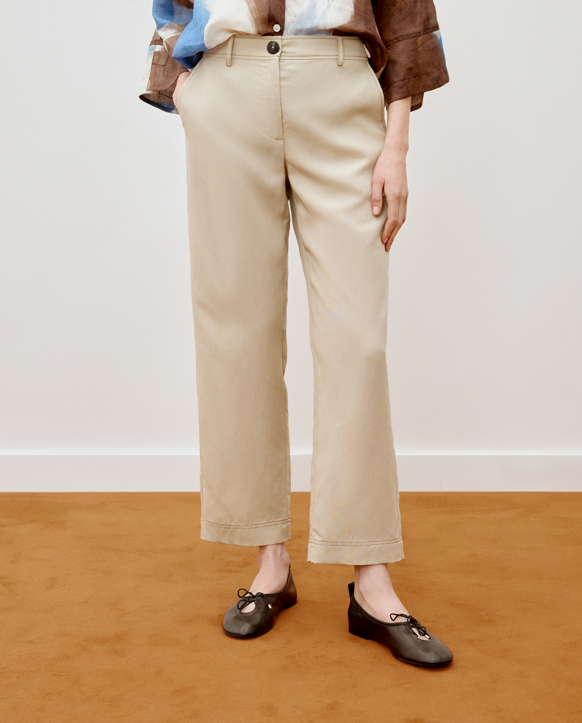 Pantalón de mujer semi de goma - Woman Limited El Corte Inglés - 850 Piedra 850 Piedra-2