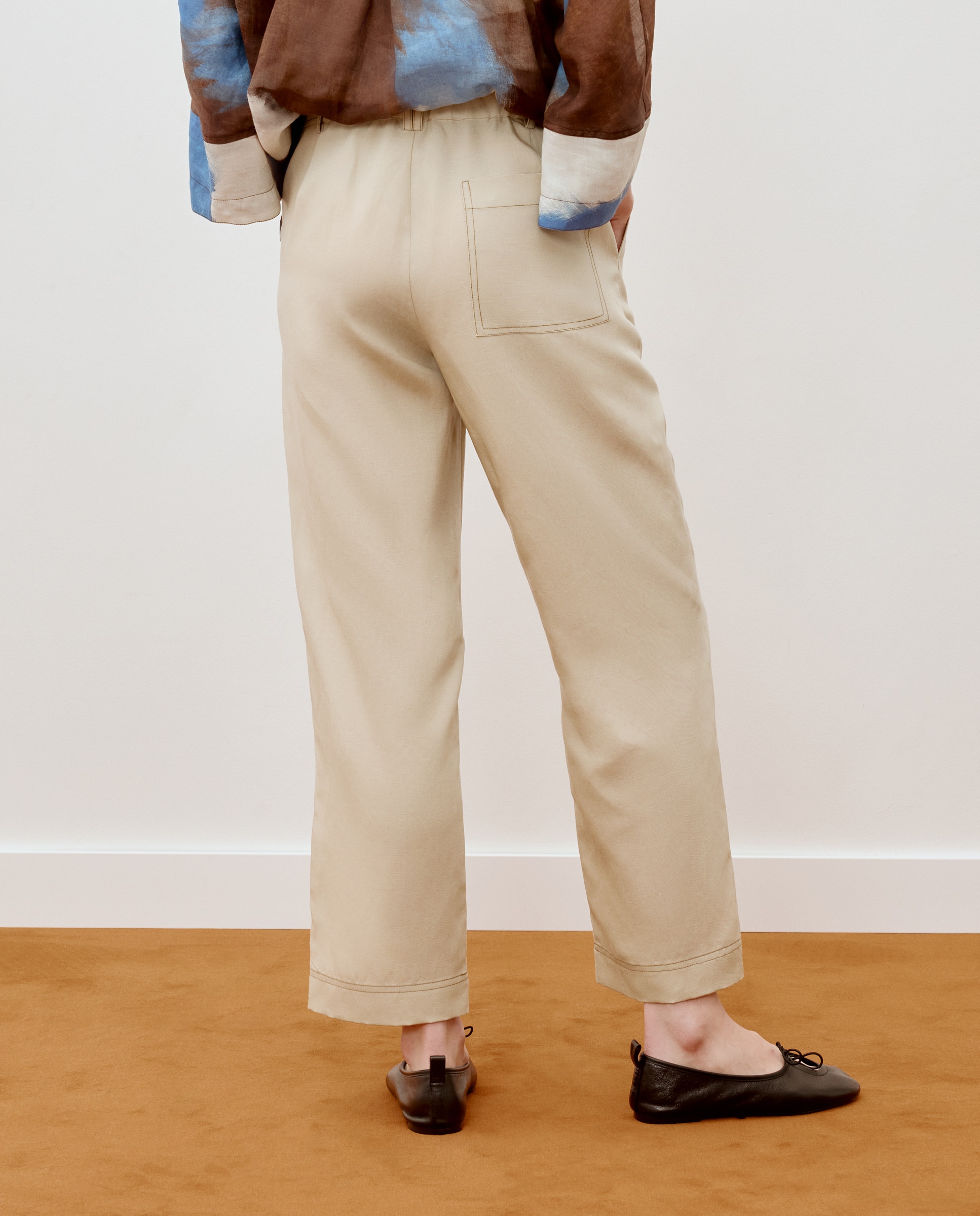 Pantalón de mujer semi de goma - Woman Limited El Corte Inglés - 850 Piedra 850 Piedra-3