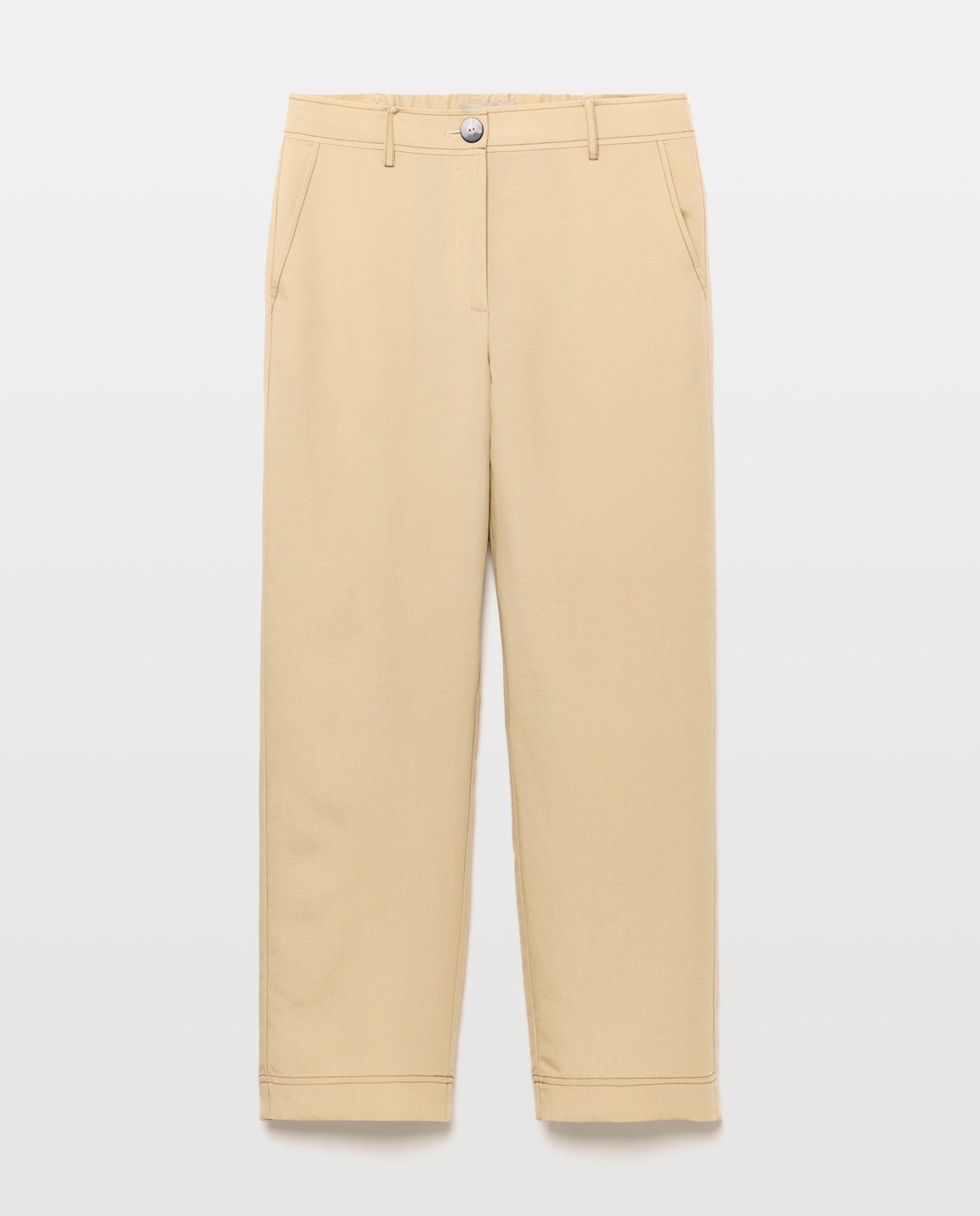 Pantalón de mujer semi de goma - Woman Limited El Corte Inglés - 850 Piedra 850 Piedra-4