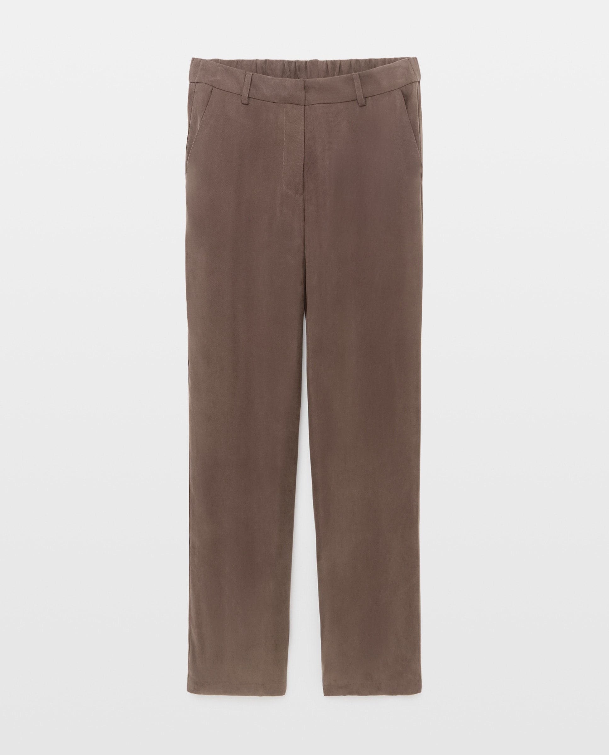 Imagen 4 de Pantalón recto confeccionado en cupro de mujer - Woman Limited El Corte Inglés - Verde Verde