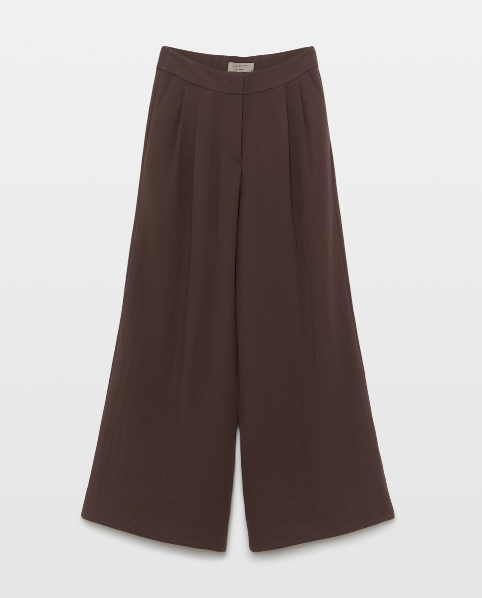 Imagen 0 de Pantalón ancho de mujer Visón oscuro