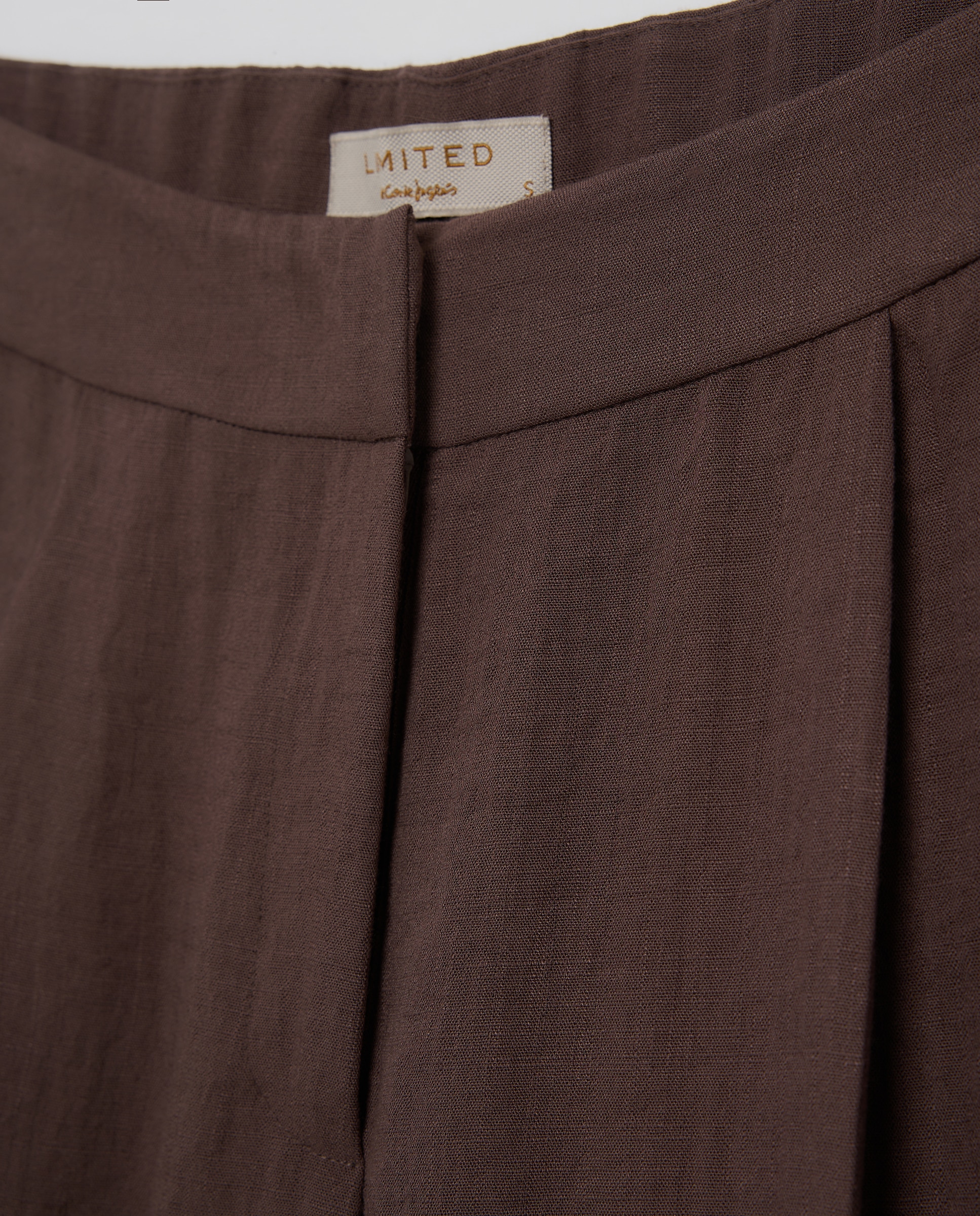 Pantalón ancho de mujer - Woman Limited El Corte Inglés - Visón oscuro Visón oscuro-5