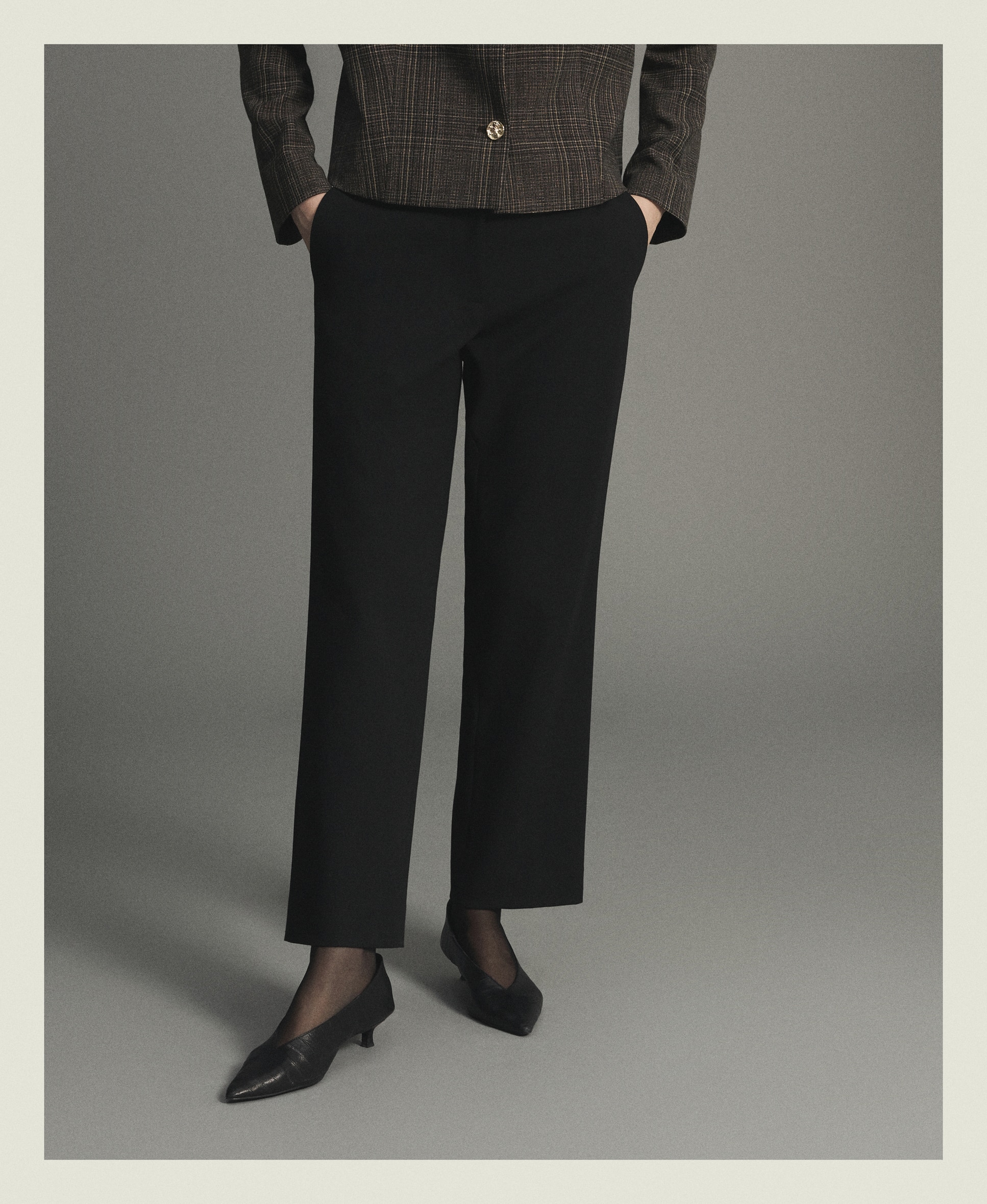 Pantalón leggin de mujer de semipunto - Woman Limited El Corte Inglés - Negro Negro-2