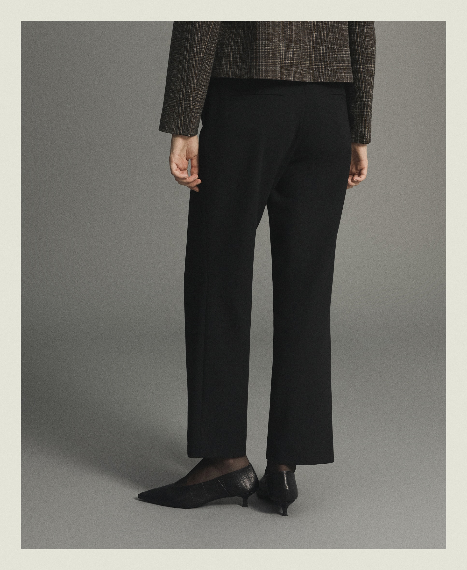 Pantalón leggin de mujer de semipunto - Woman Limited El Corte Inglés - Negro Negro-3