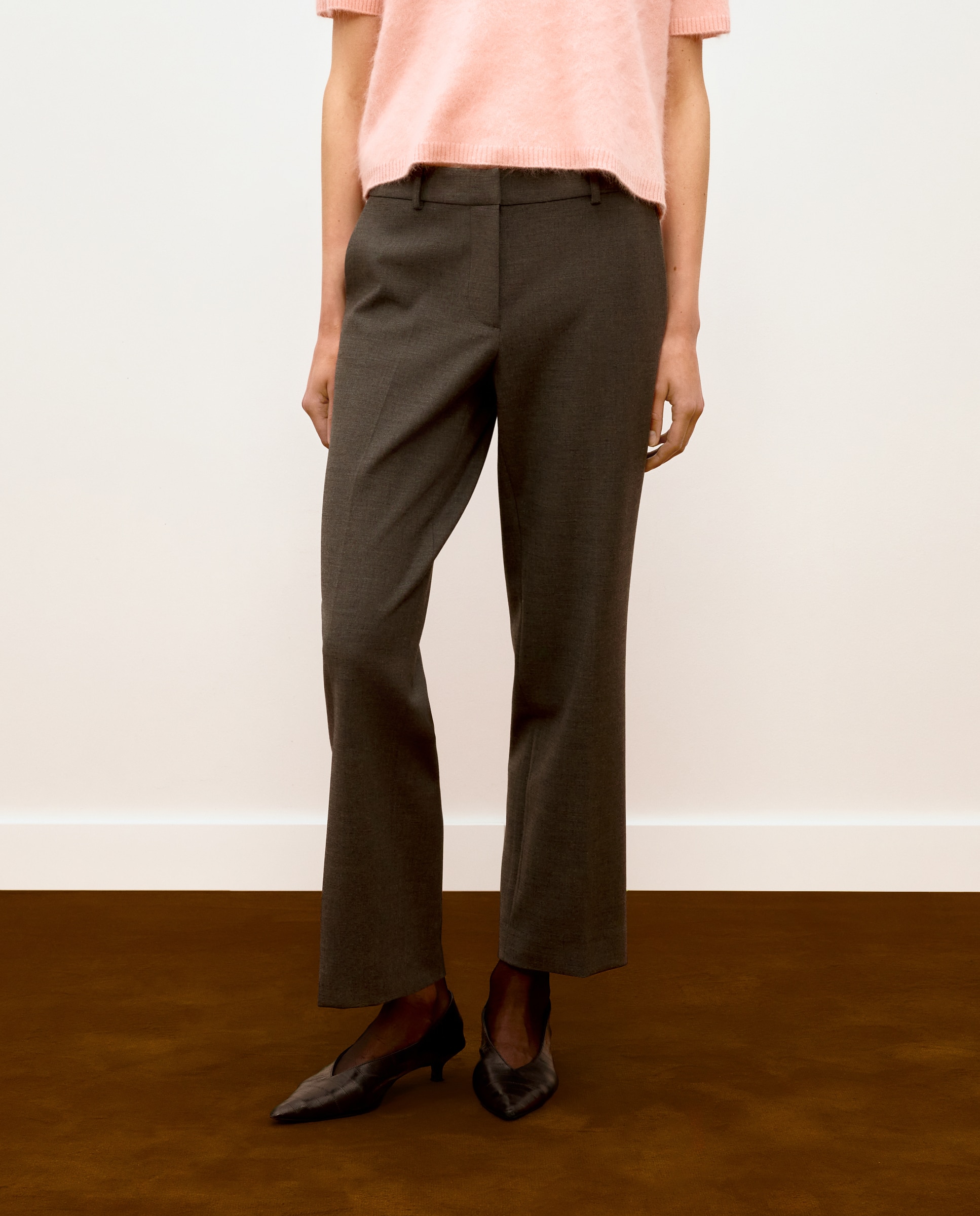 Pantalón leggin de mujer de semipunto - Woman Limited El Corte Inglés - 820 Gris medio 820 Gris medio-2