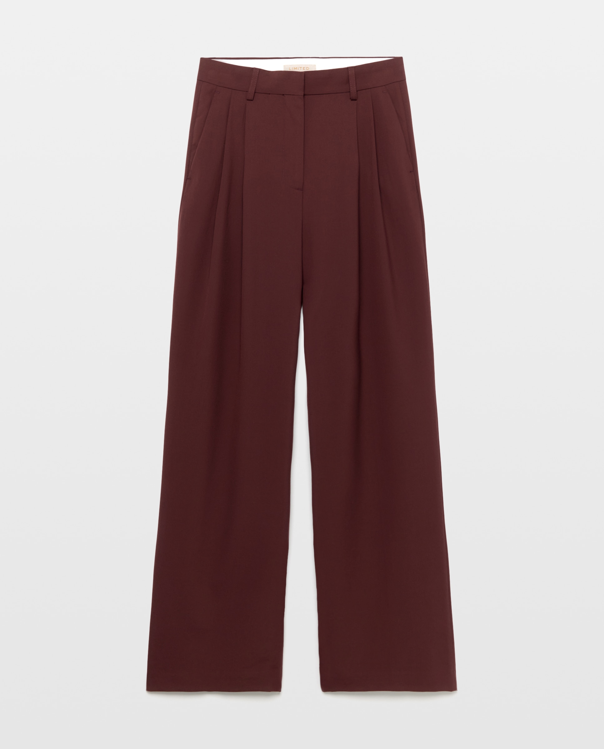Pantalón de mujer pinzas traje - Woman Limited El Corte Inglés - Burdeos Burdeos-1