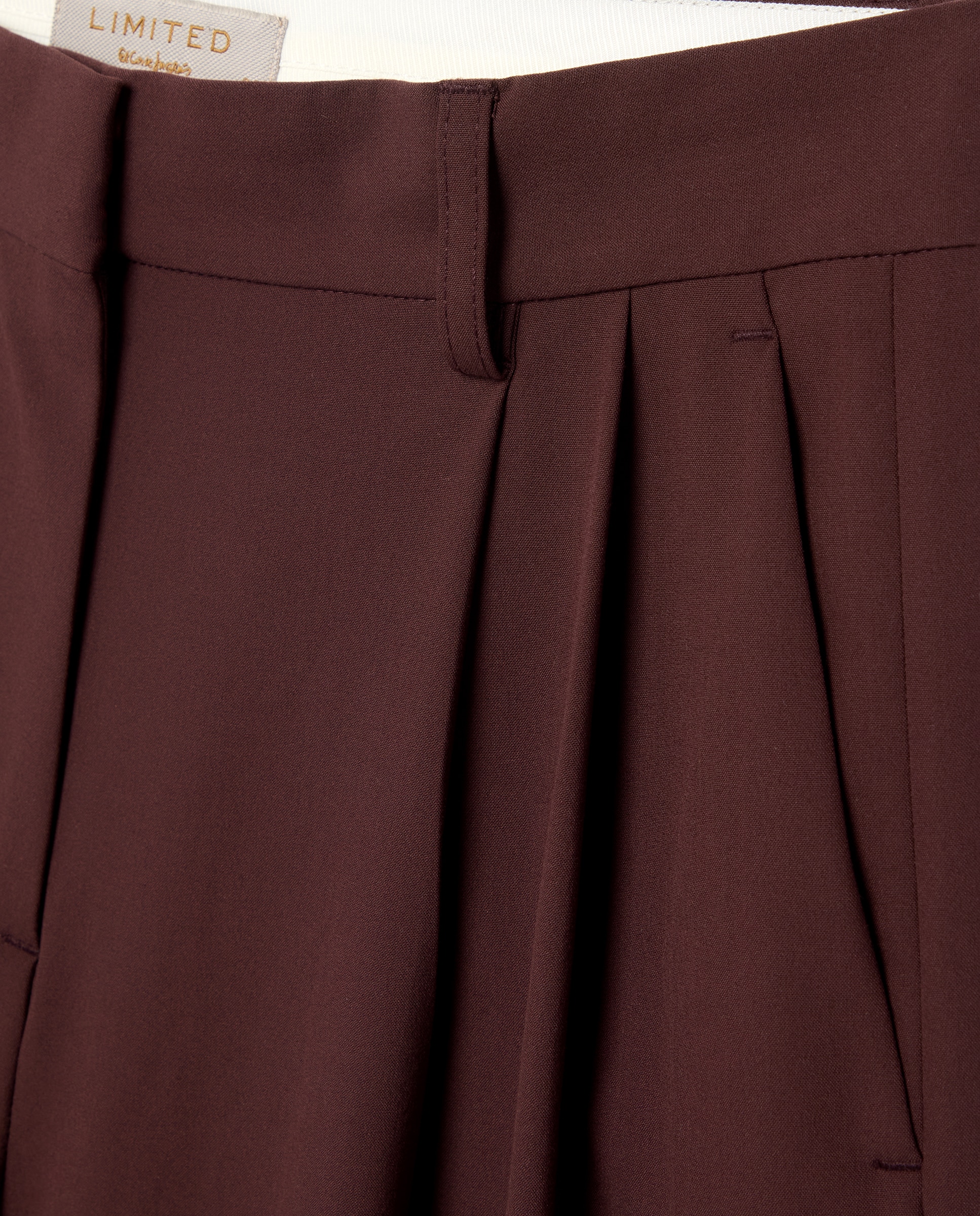 Pantalón de mujer pinzas traje - Woman Limited El Corte Inglés - Burdeos Burdeos-2