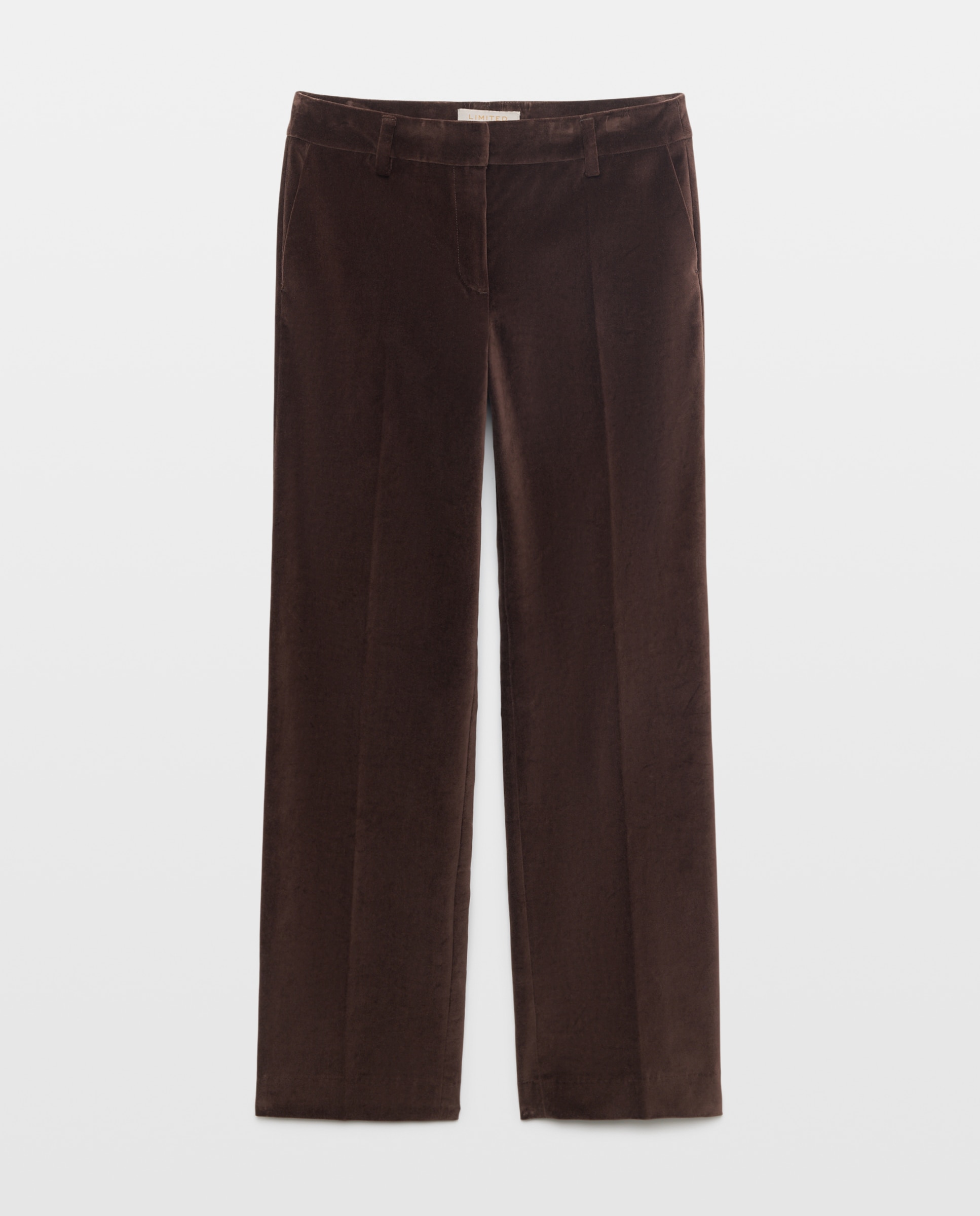 Imagen 1 de Pantalón de mujer recto velvetón Marrón