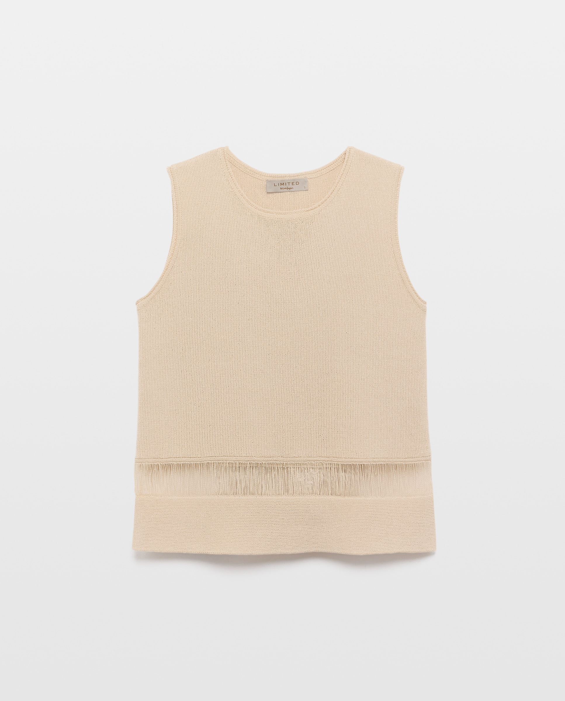 Top de Linhas Verticais Bege-5