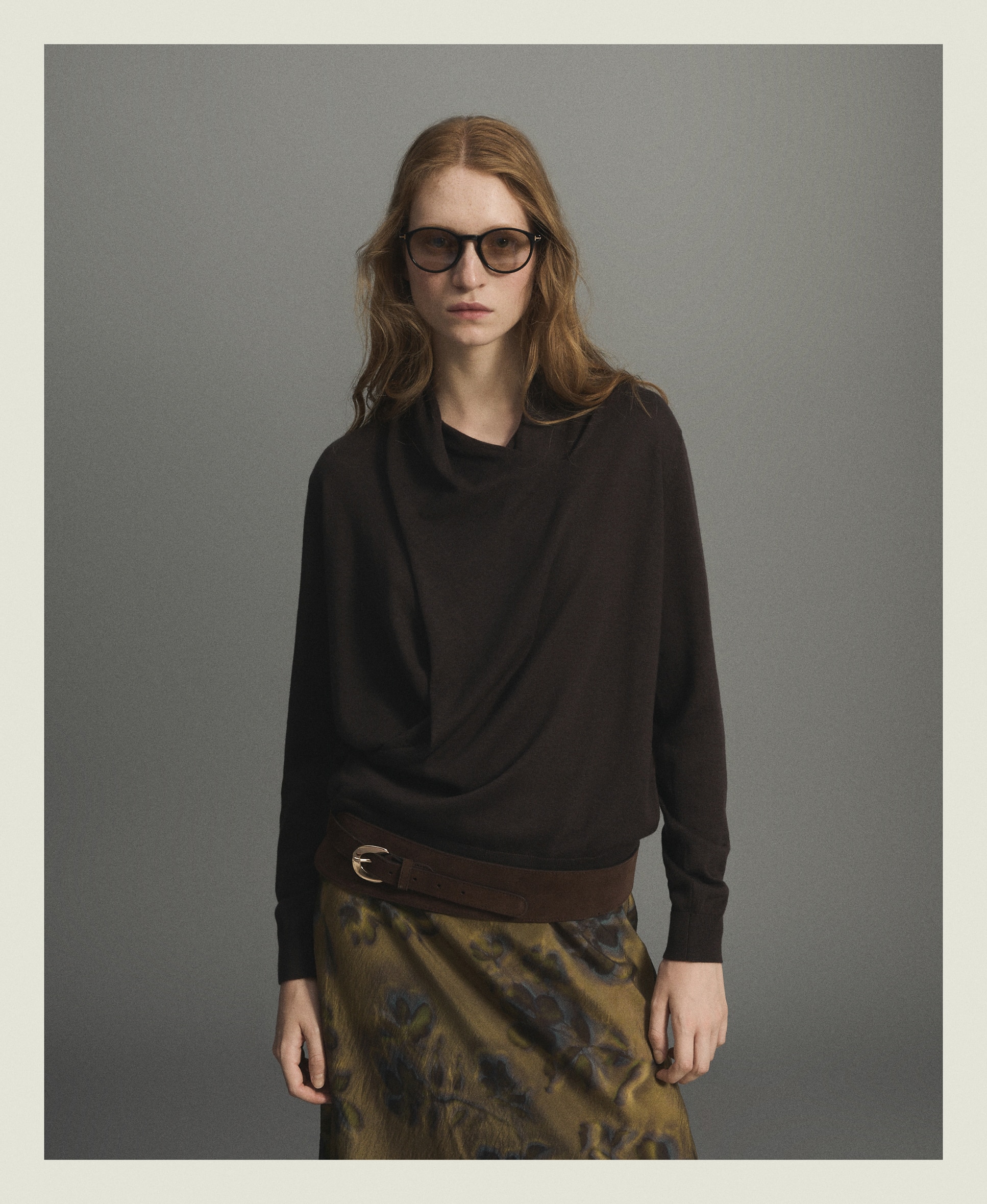 Suéter liso cuello cruzado de mujer - Woman Limited El Corte Inglés - 700 Marrón 700 Marrón-2