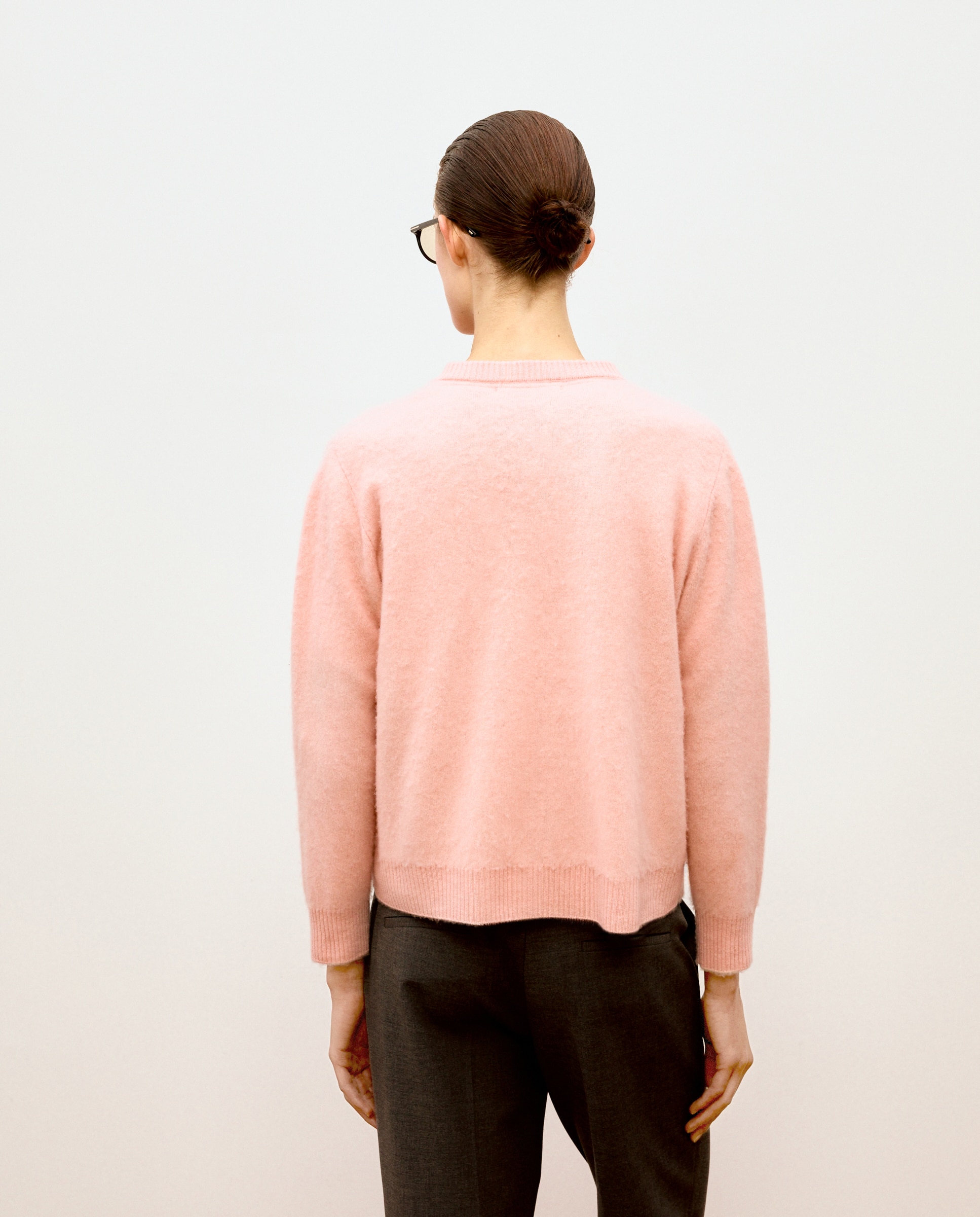 Chaqueta de mujer de manga larga con cuello caja - Woman Limited El Corte Inglés - Rosa claro Rosa claro-3