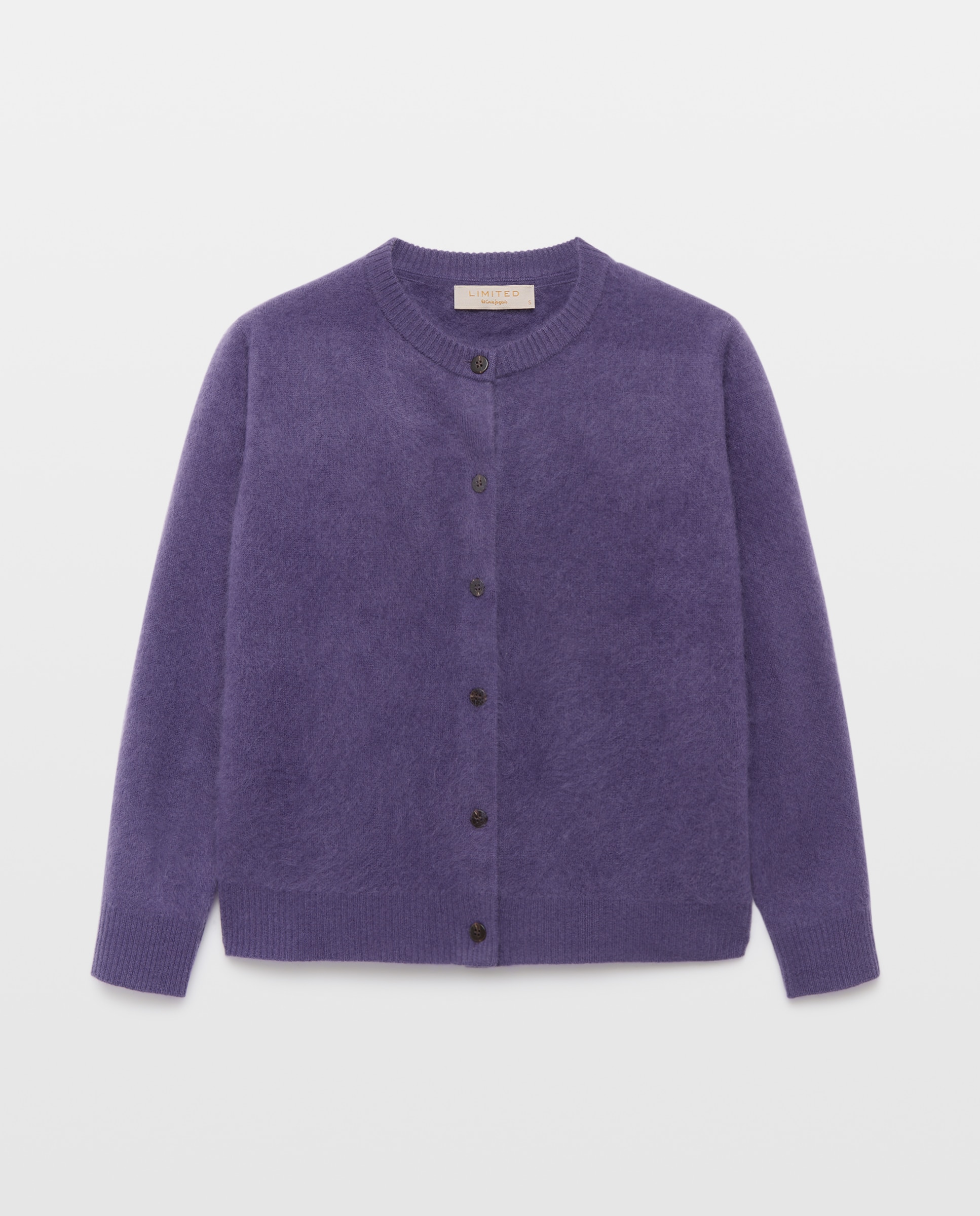 Chaqueta de mujer de manga larga con cuello caja - Woman Limited El Corte Inglés - Morado Morado-4