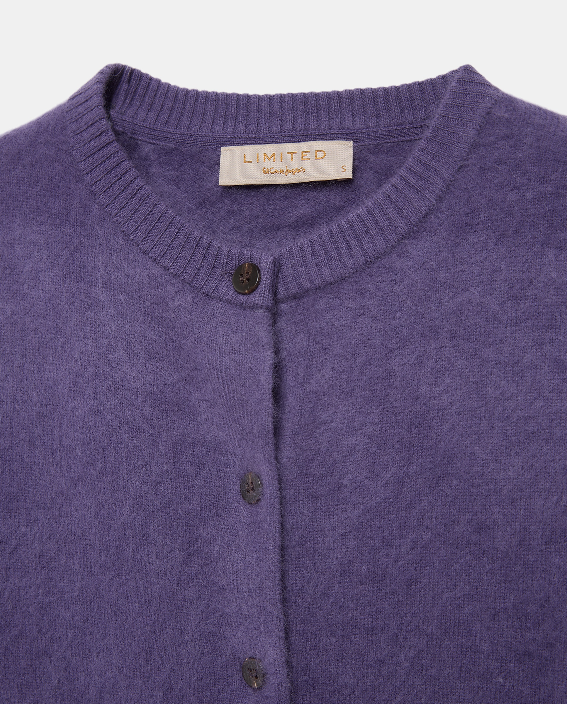 Chaqueta de mujer de manga larga con cuello caja - Woman Limited El Corte Inglés - Morado Morado-5