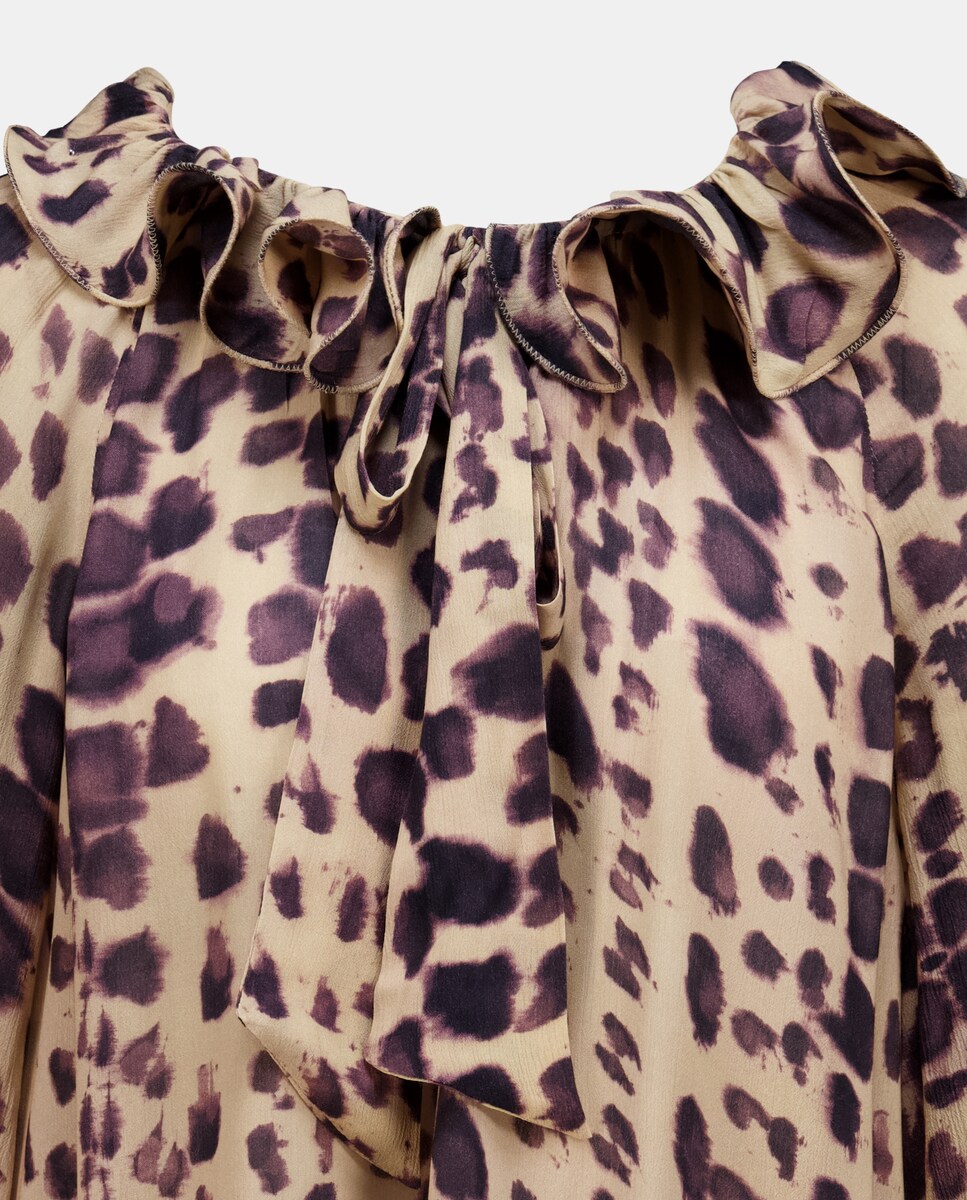 Blusa com Animal Print Roxo-5