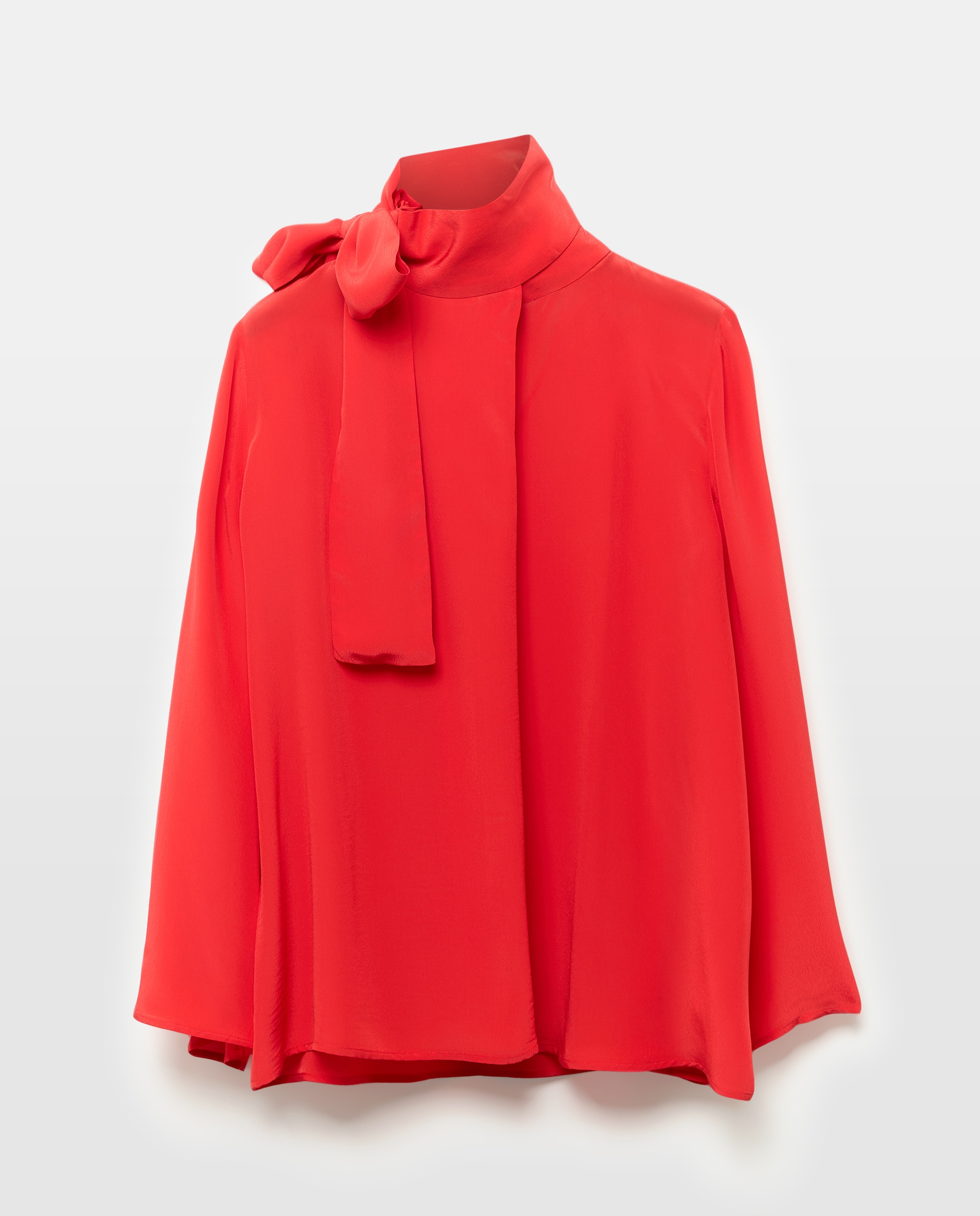 Blusa com Laço e Textura Vermelho-5