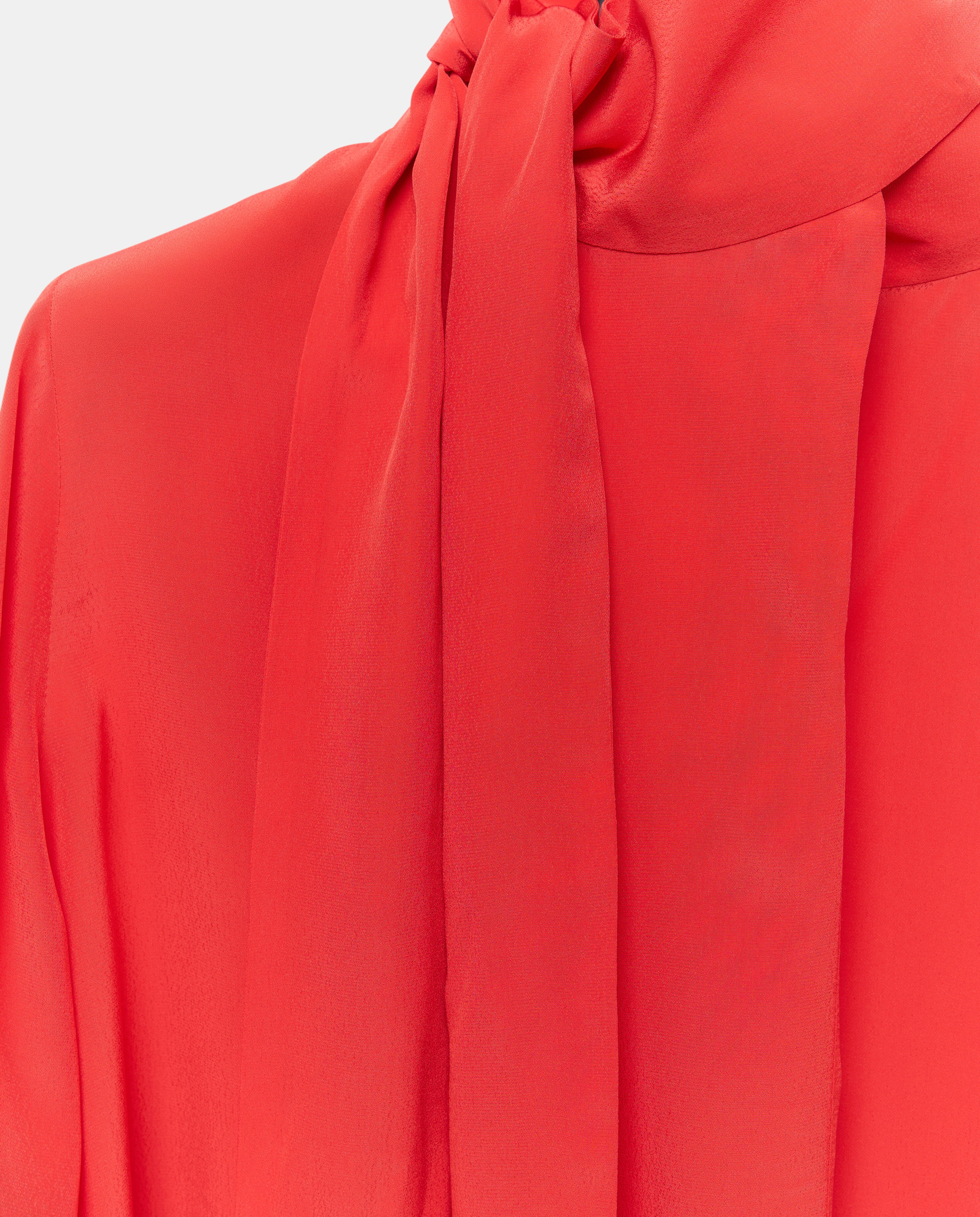 Blusa com Laço e Textura Vermelho-6