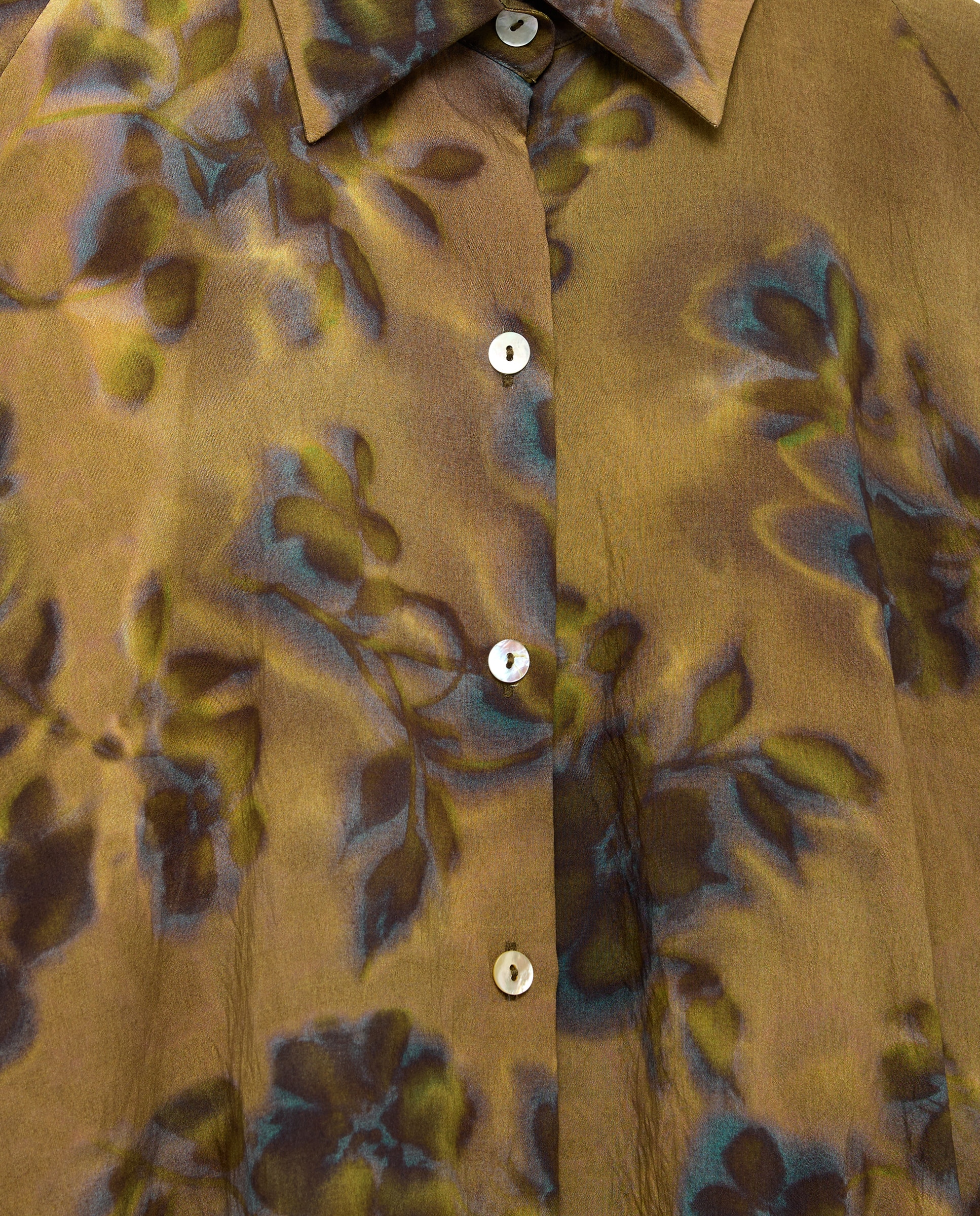 Blusa com estampado floral Verde-2
