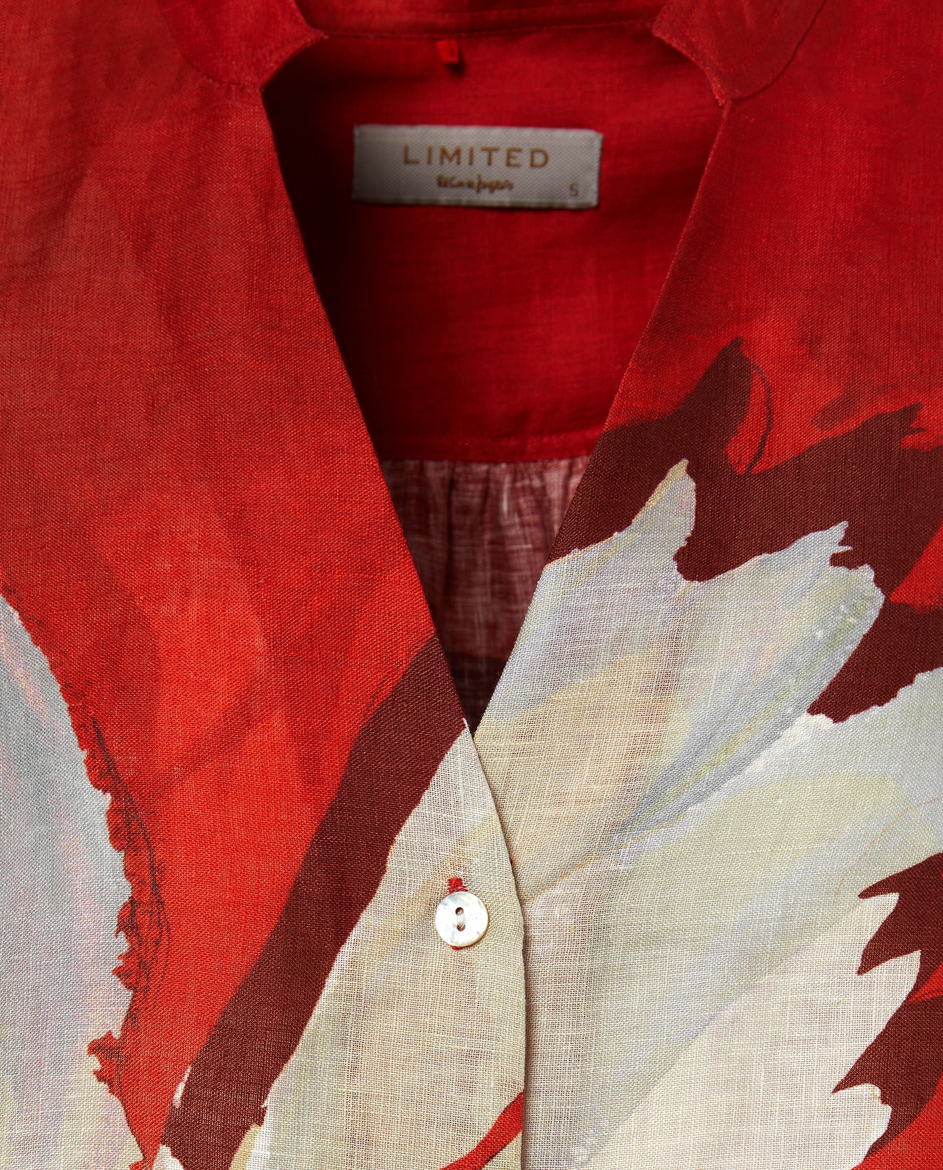 Blusa com Manga 3/4 Vermelho-5