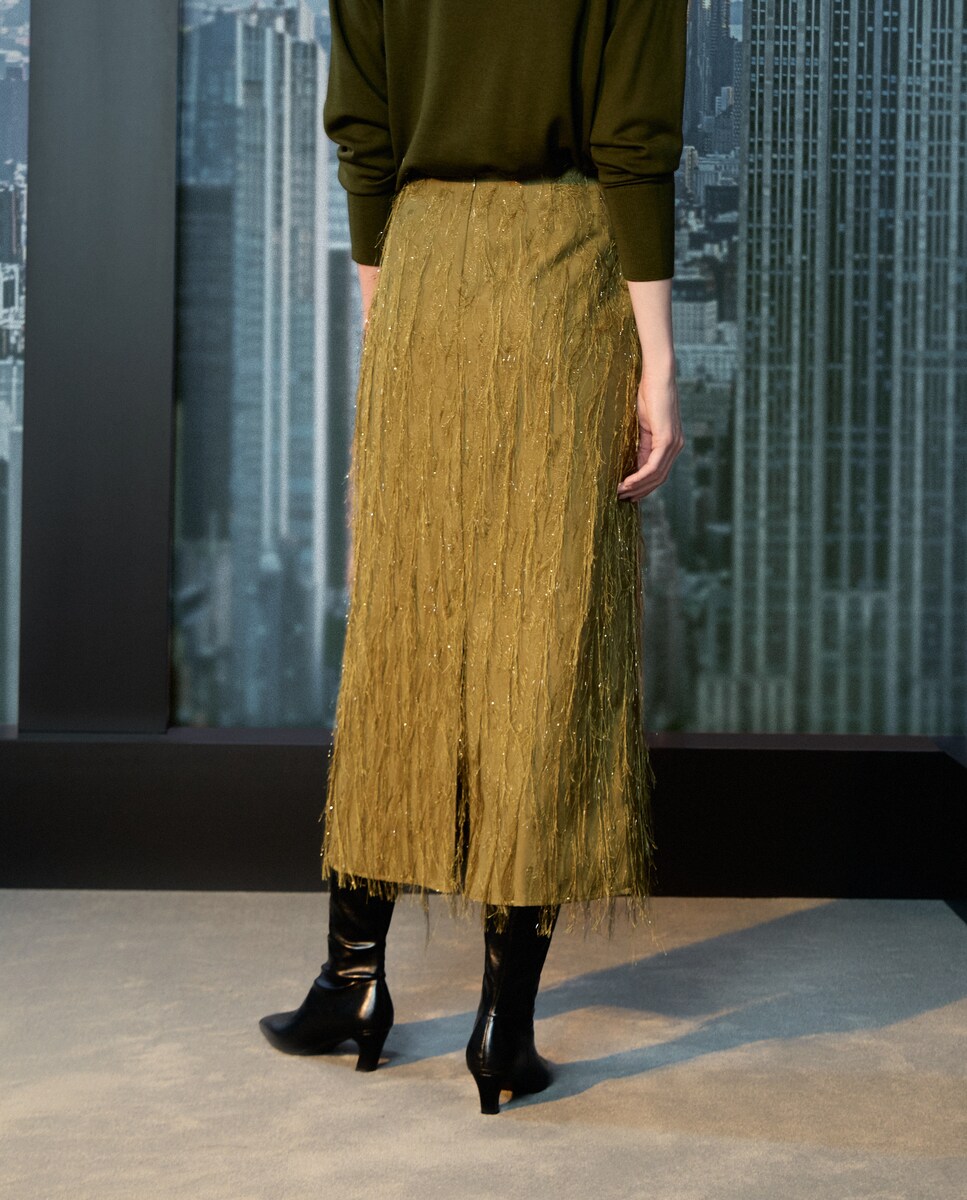 Saia Midi Lisa Verde-3