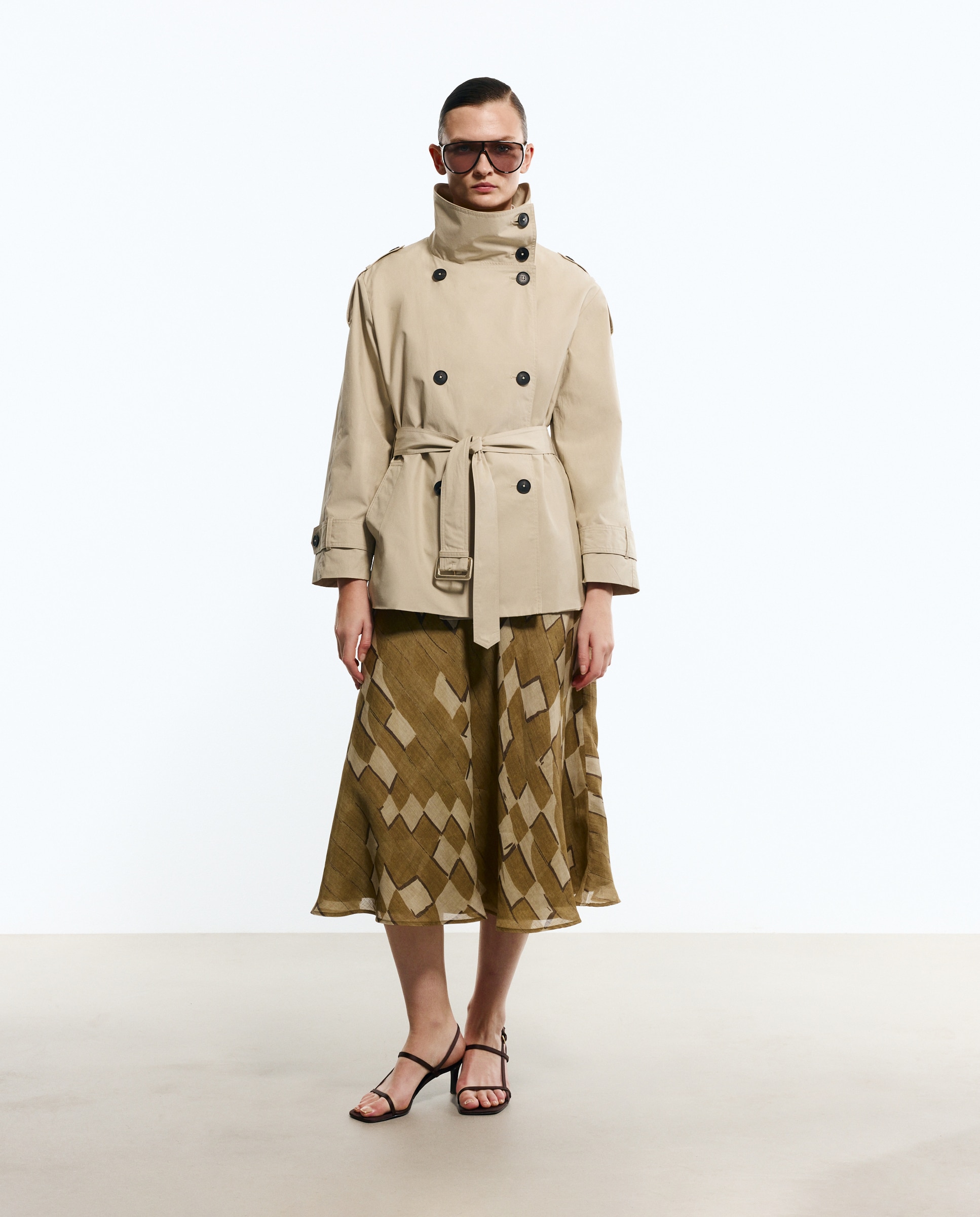 Imagem 0 de Saia Midi Axadrezada