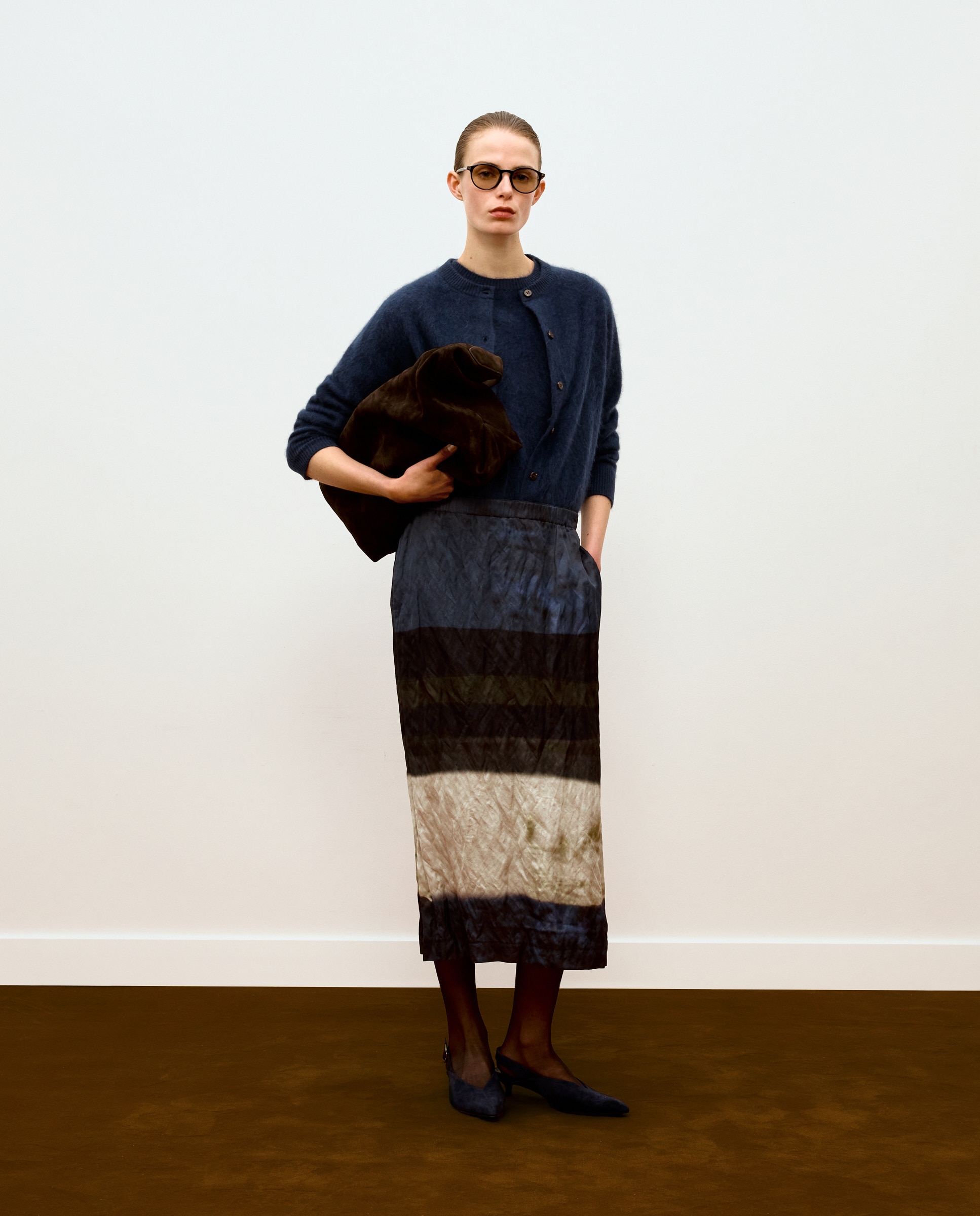 Falda recta estampado geométrico - Woman Limited El Corte Inglés - Azul Azul-1