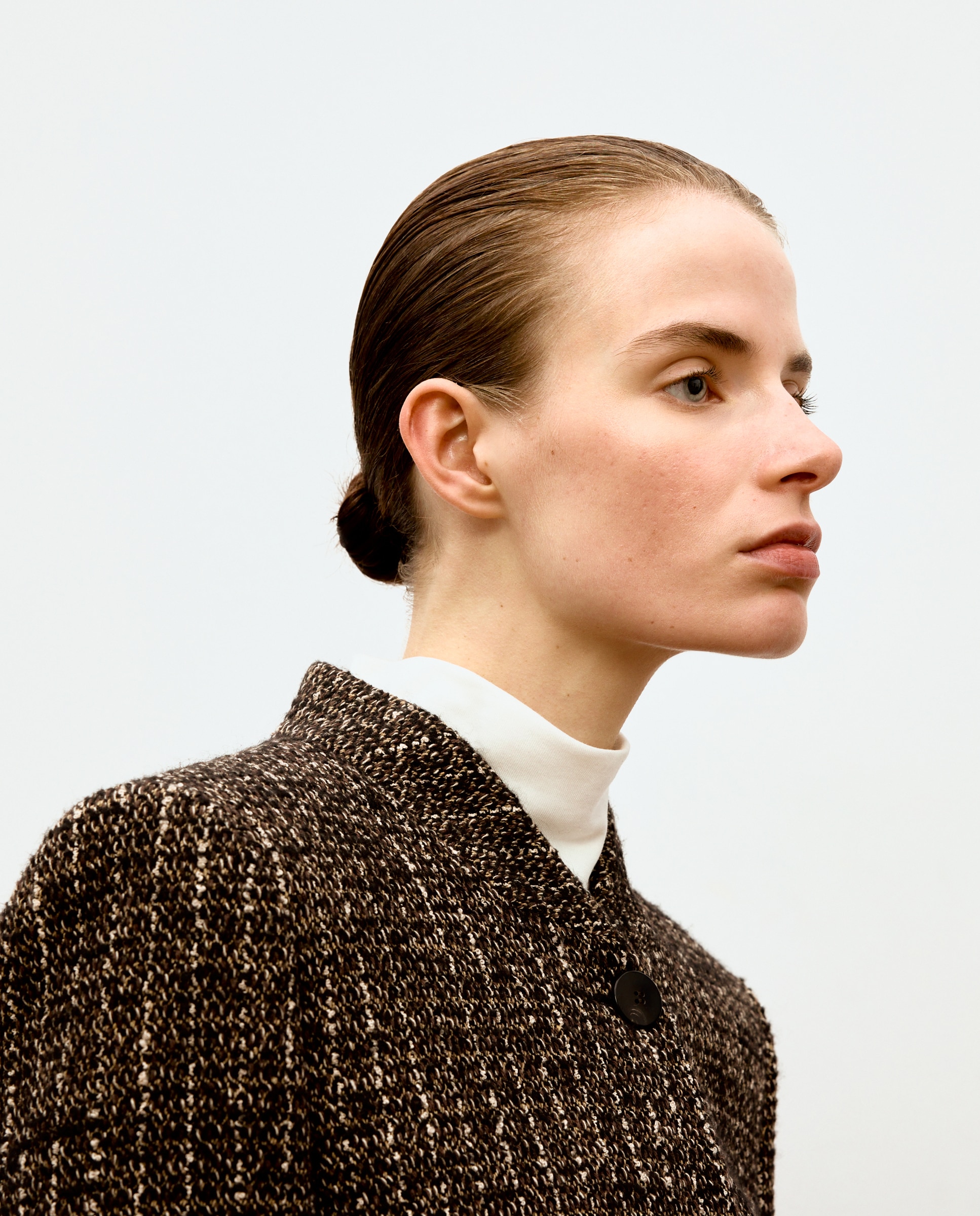 Blazer de mujer recta tweed - Woman Limited El Corte Inglés - Marrón Marrón-4