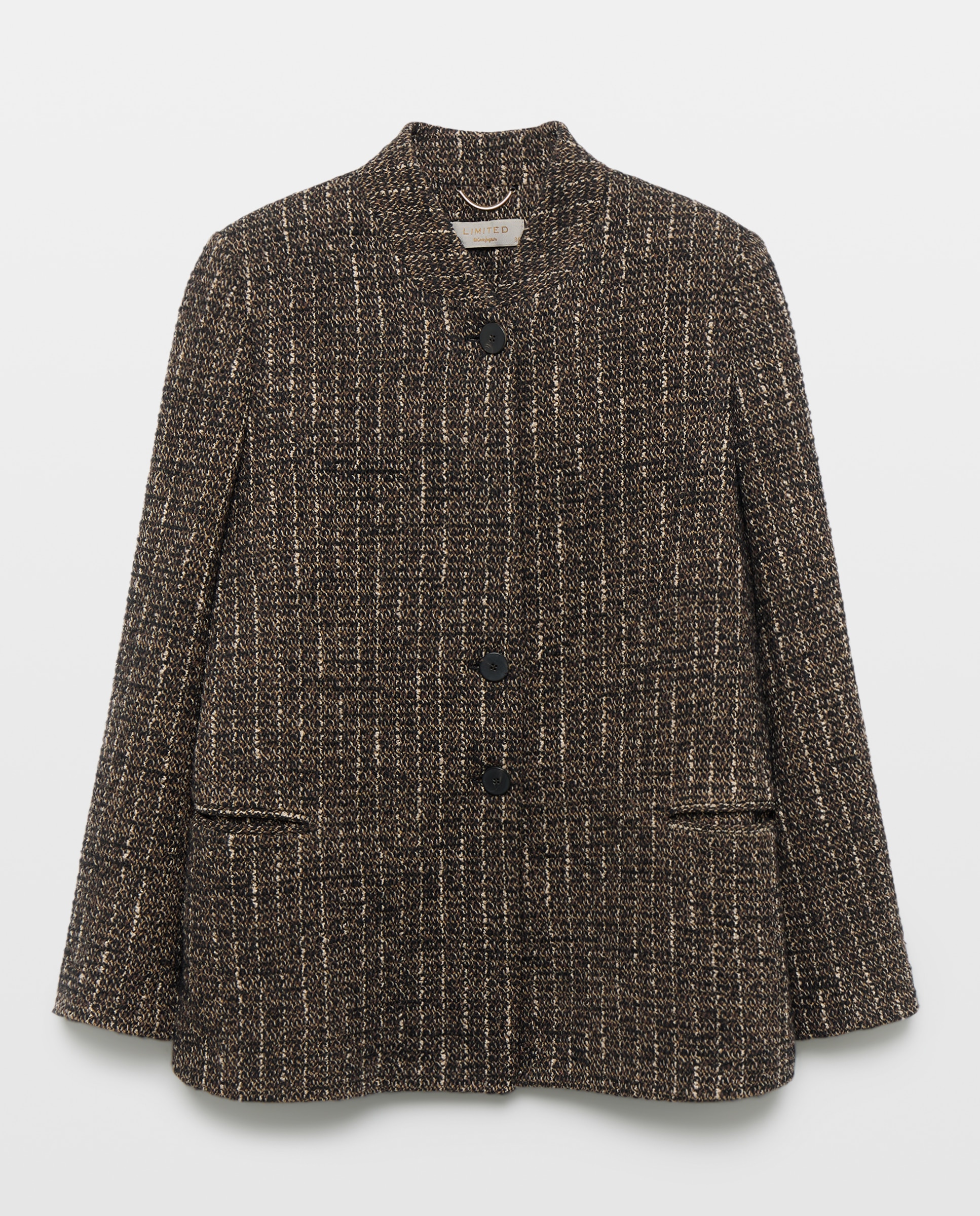 Blazer de mujer recta tweed - Woman Limited El Corte Inglés - Marrón Marrón-5