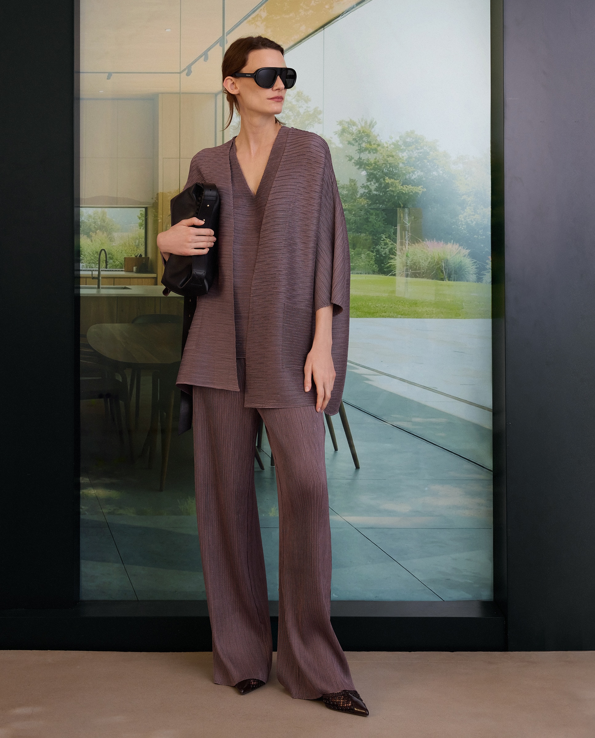 Kimono Plissado Roxo-1