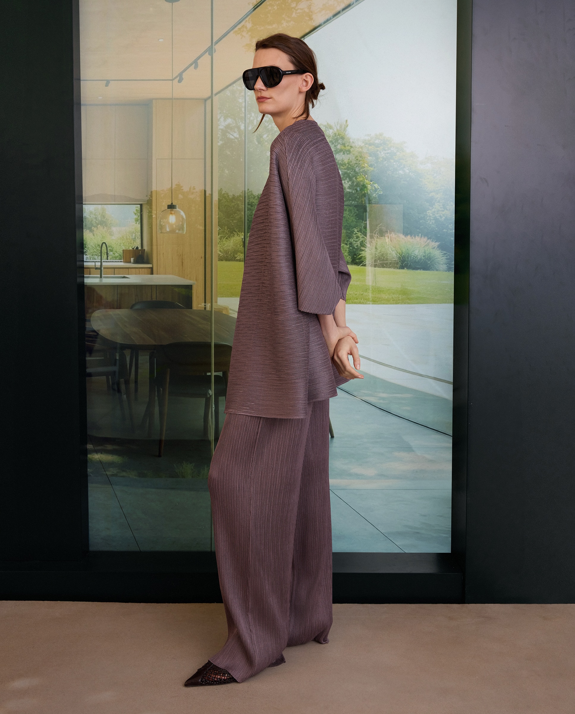 Kimono Plissado Roxo-4
