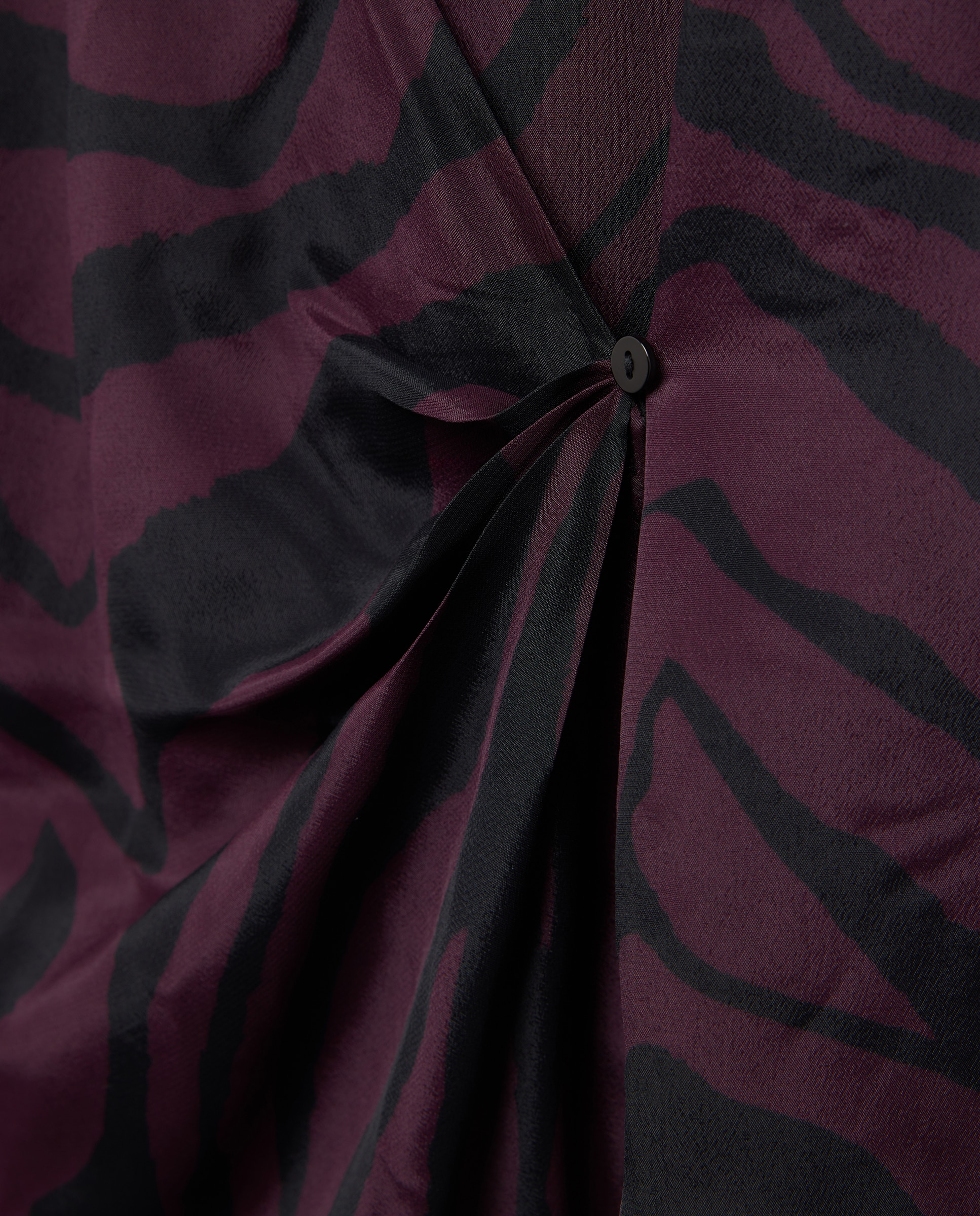 Top sem Mangas e com Animal Print de Zebra Roxo-5