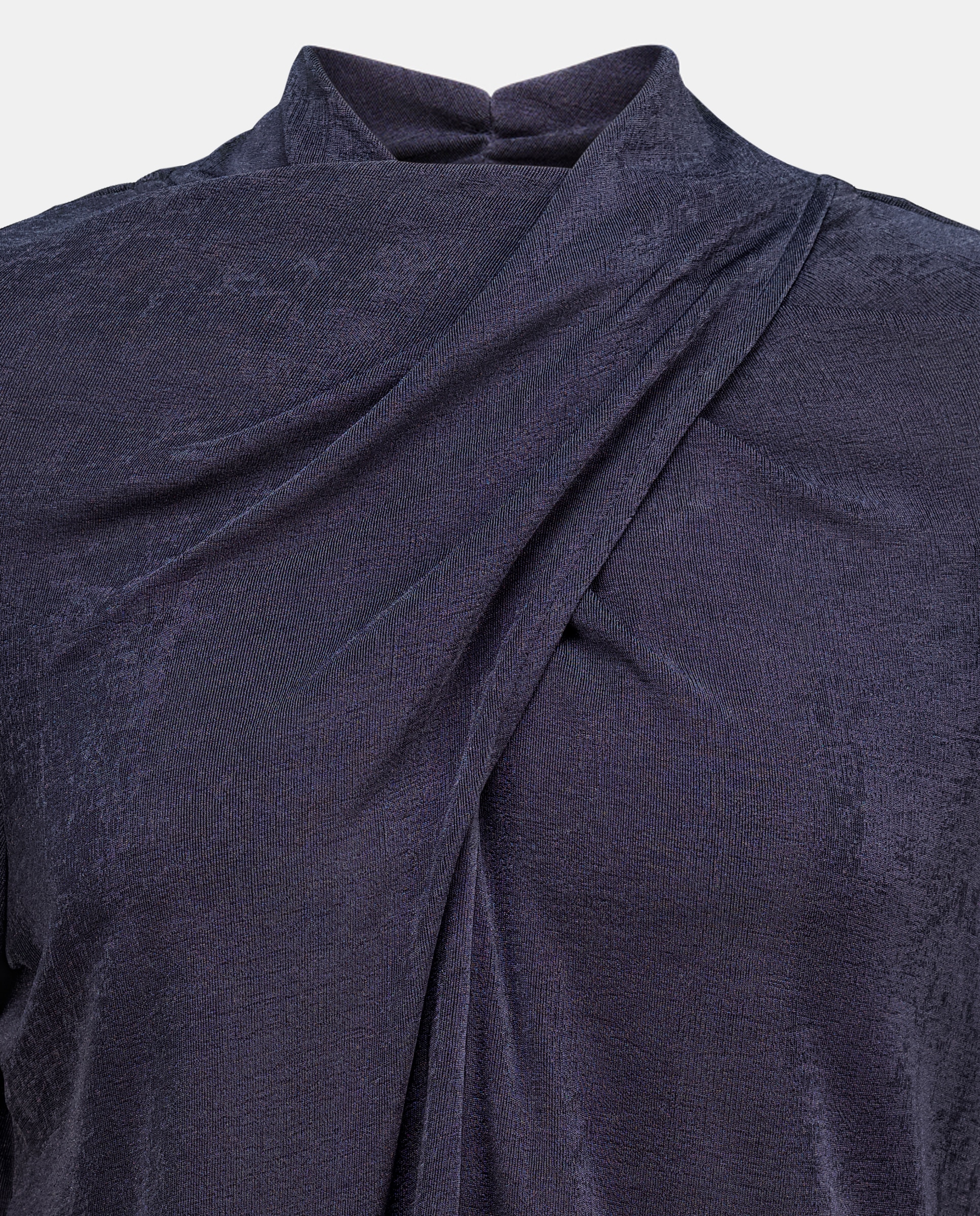 Camisola de Manga Comprida Lisa Chumbo-5