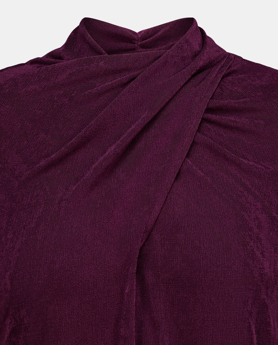 Camisola de Manga Comprida Lisa 290 Bordeaux-5