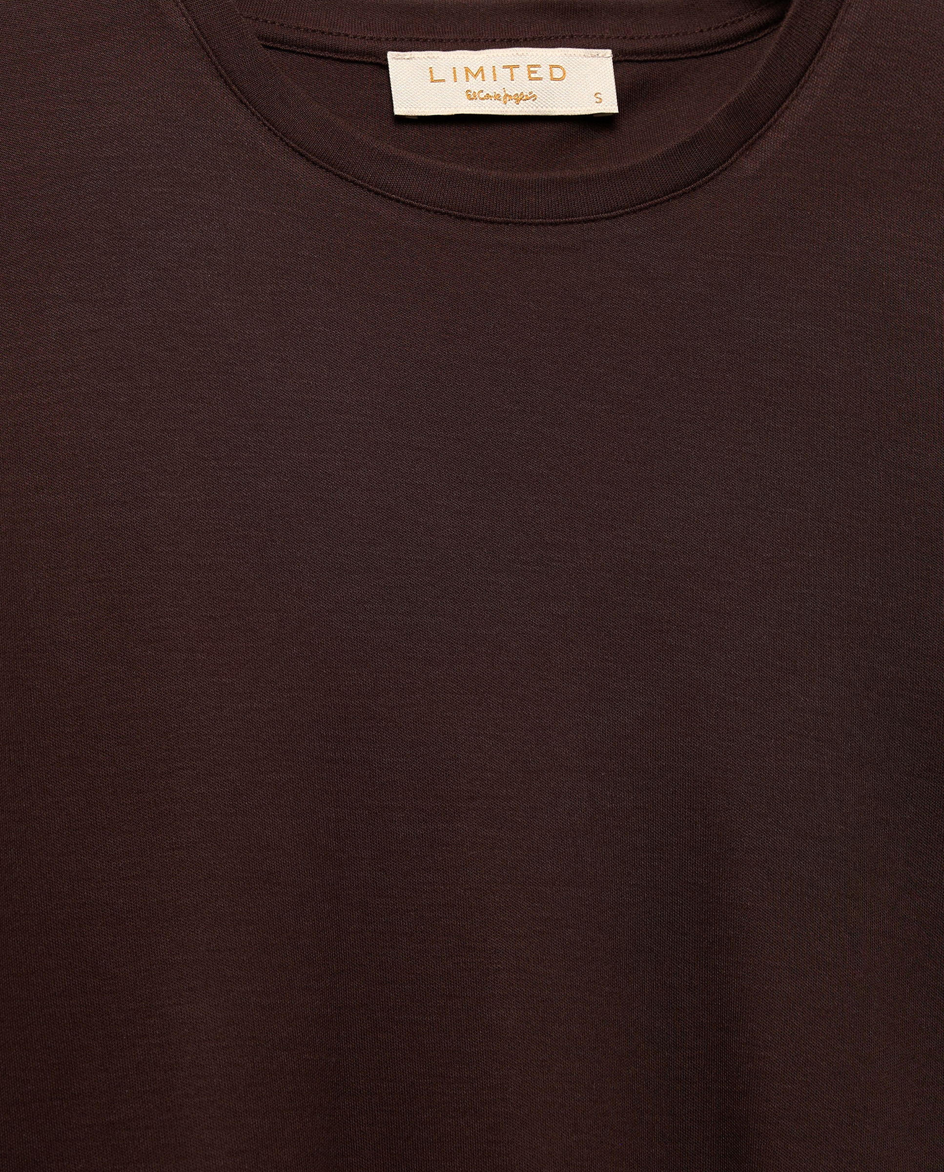 Camisola com Manga Comprida e Tecido Combinado 700 Castanho-5