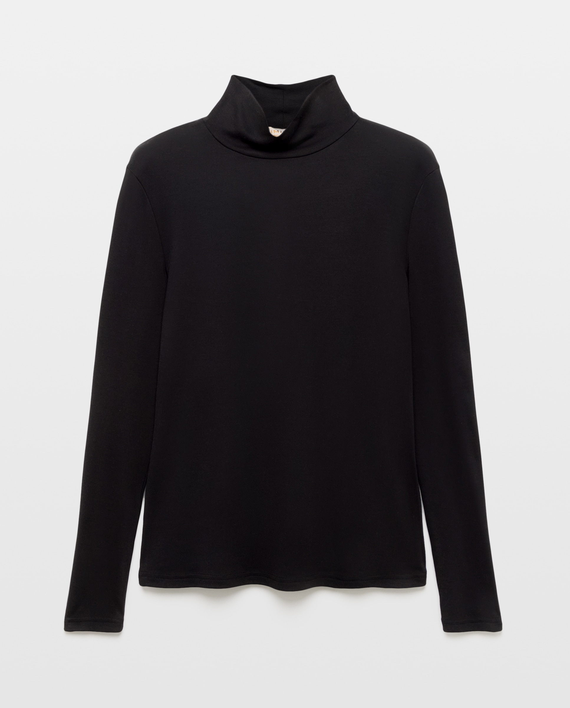Camiseta de mujer manga larga y cuello vuelto - Woman Limited El Corte Inglés - Negro Negro-4