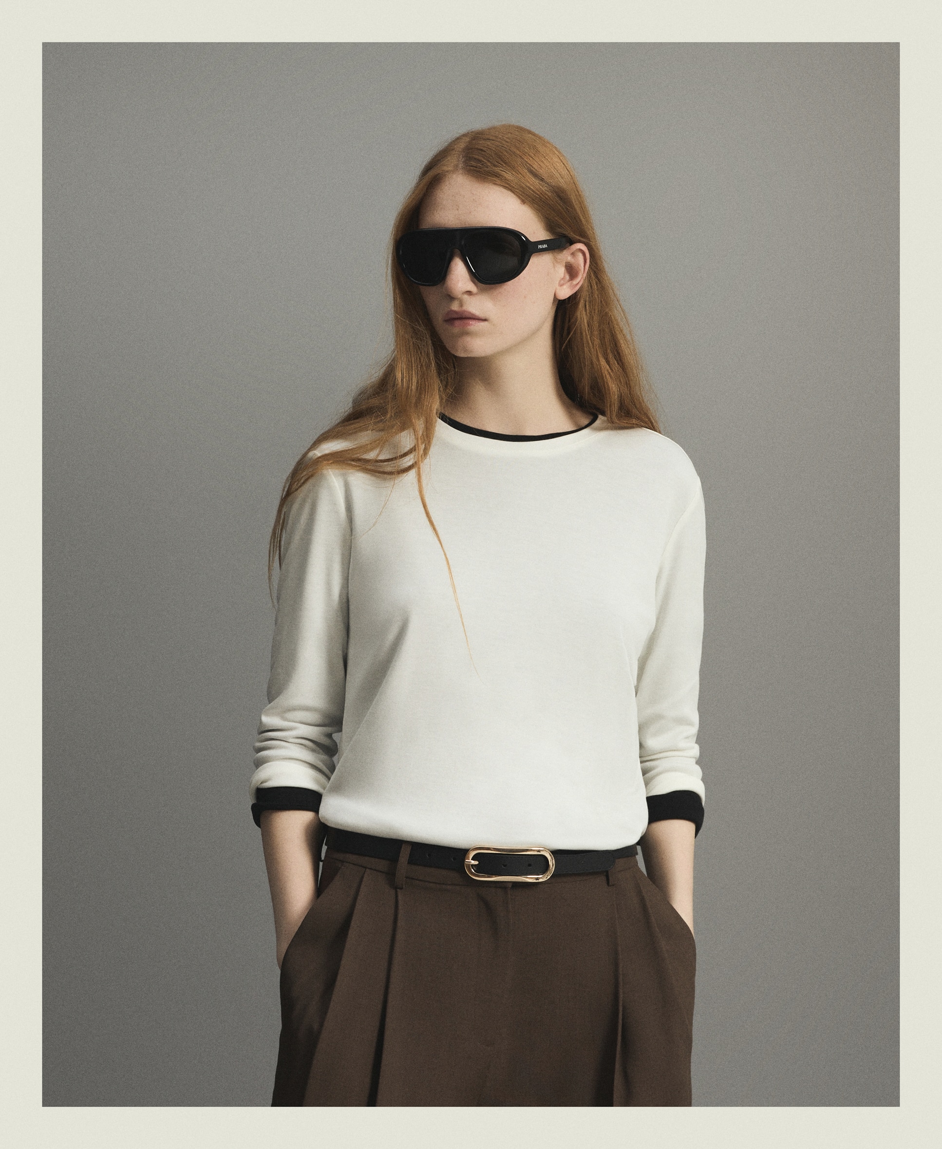 Imagen 2 de Camiseta de mujer con manga larga y tejido combinado - Woman Limited El Corte Inglés - 120 Crudo 120 Crudo