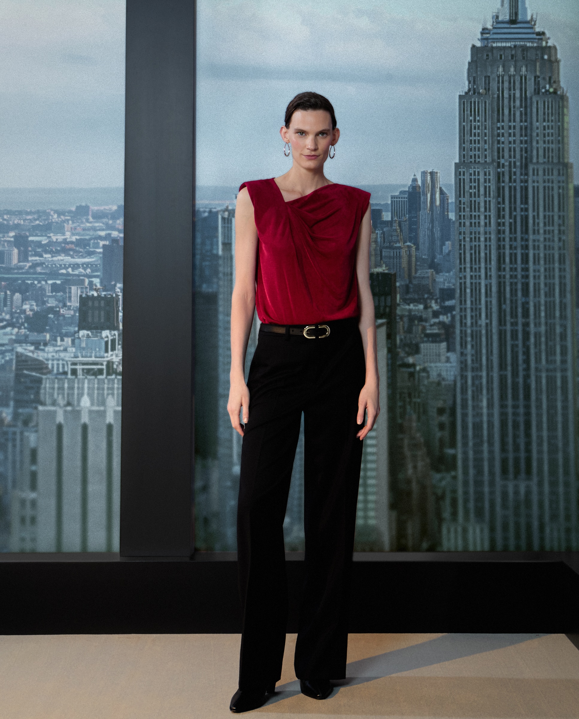 T-shirt Lisa sem Mangas Buganvília-2