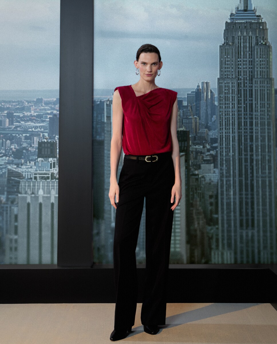 T-shirt Lisa sem Mangas Buganvília-2