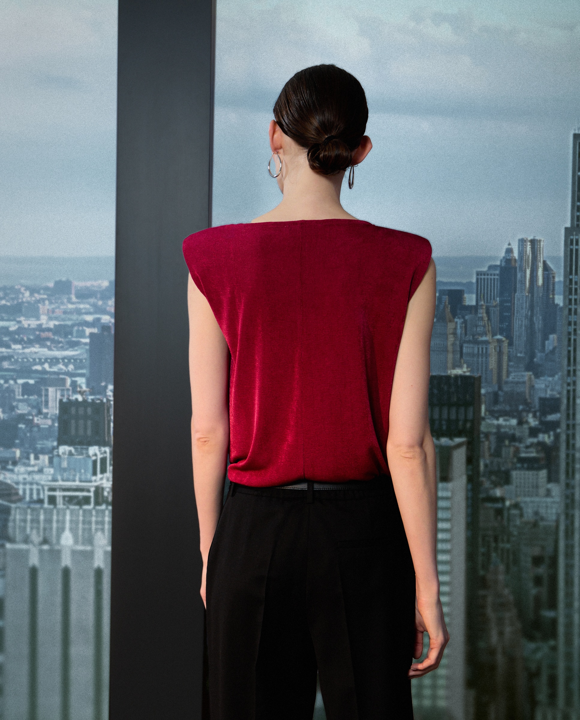 T-shirt Lisa sem Mangas Buganvília-3