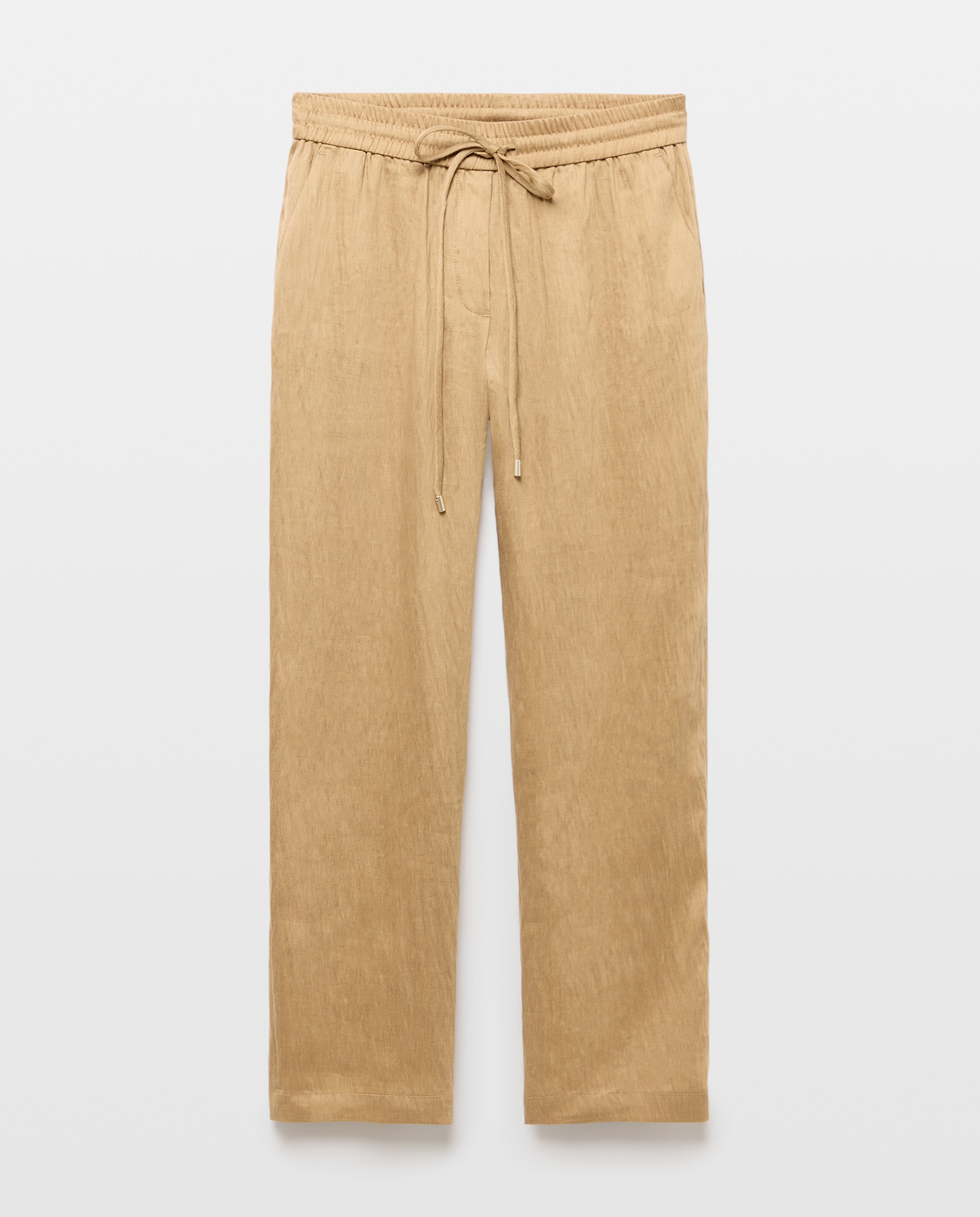 Pantalón de mujer carrot conjunto kimono arrugado - Woman Limited El Corte Inglés - Beige Beige-4