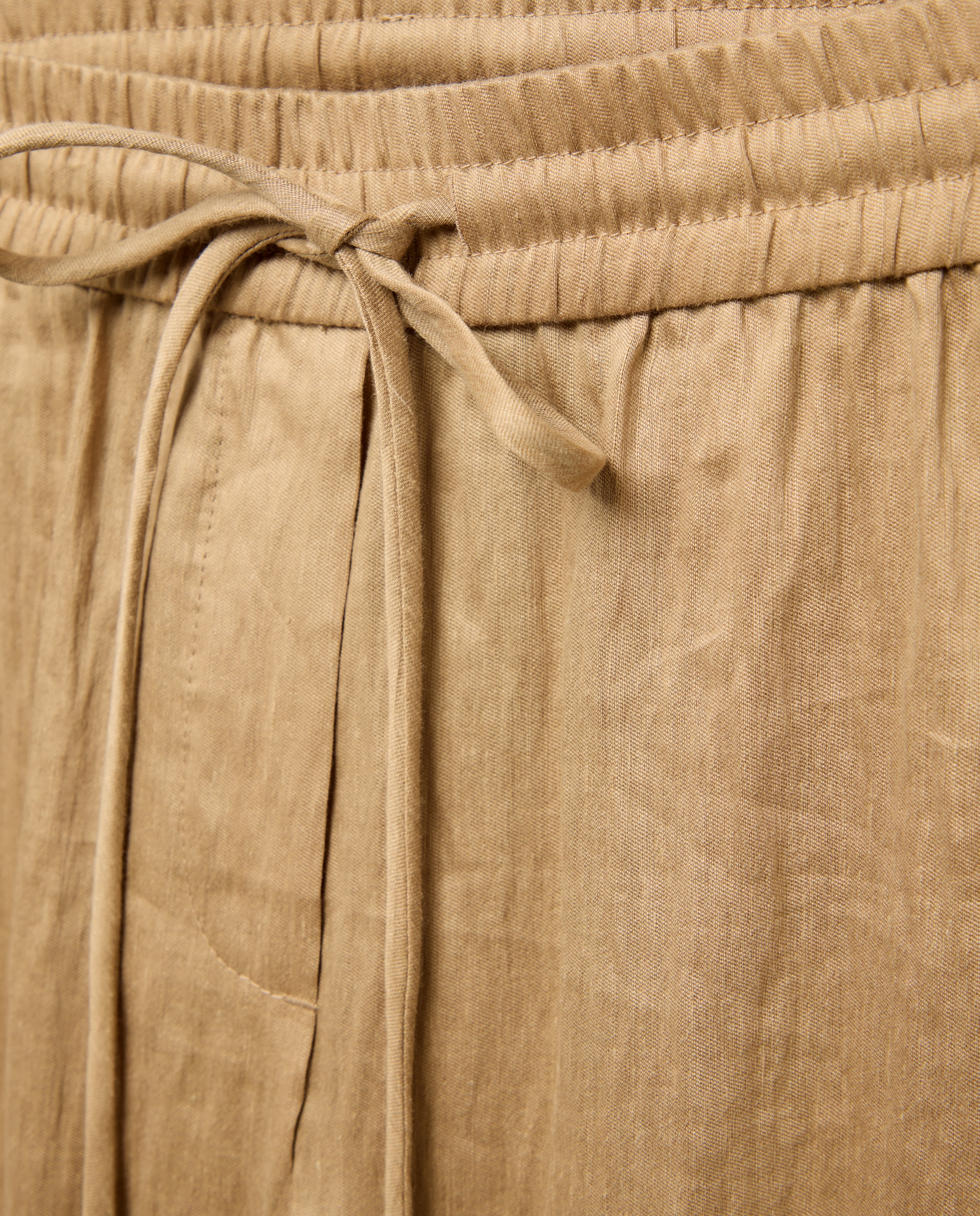 Pantalón de mujer carrot conjunto kimono arrugado - Woman Limited El Corte Inglés - Beige Beige-5