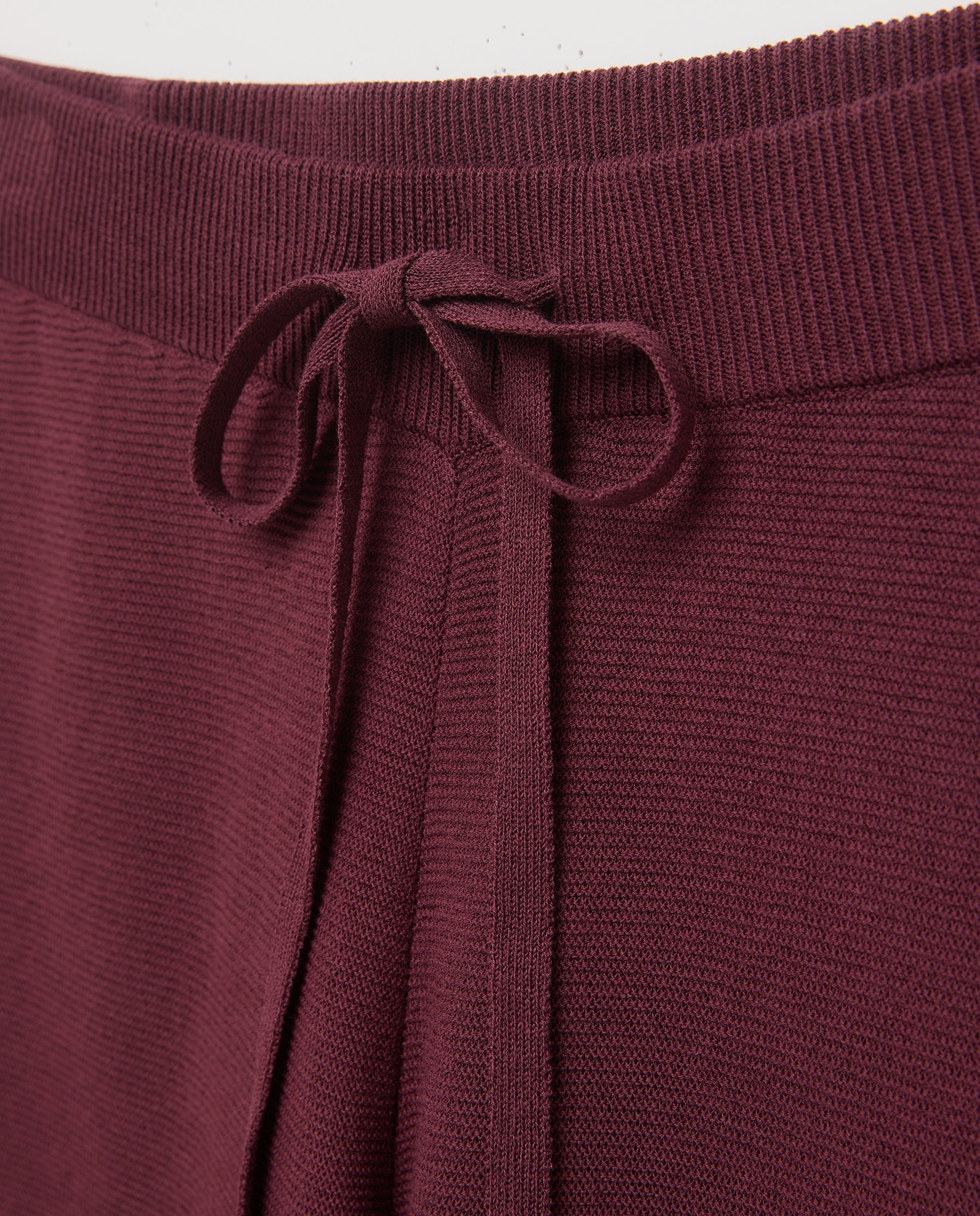 Calças de Tricot Bordeaux-5