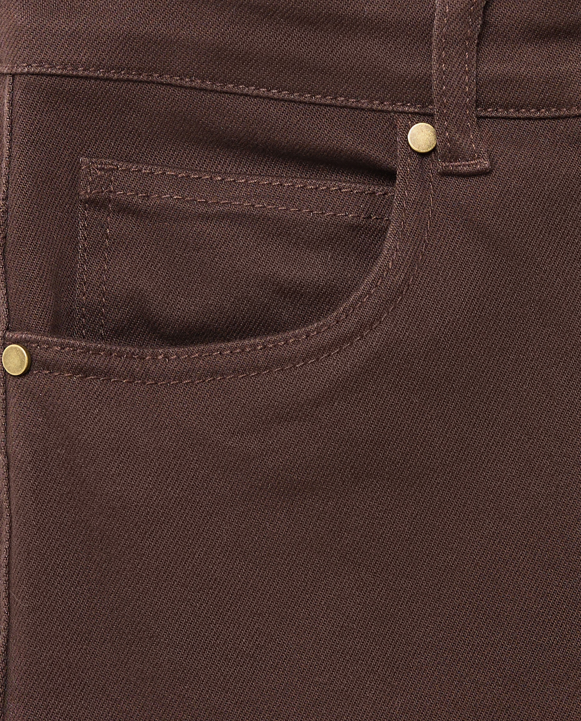 Pantalón flare denim de mujer - Woman Limited El Corte Inglés - Marrón Marrón-5