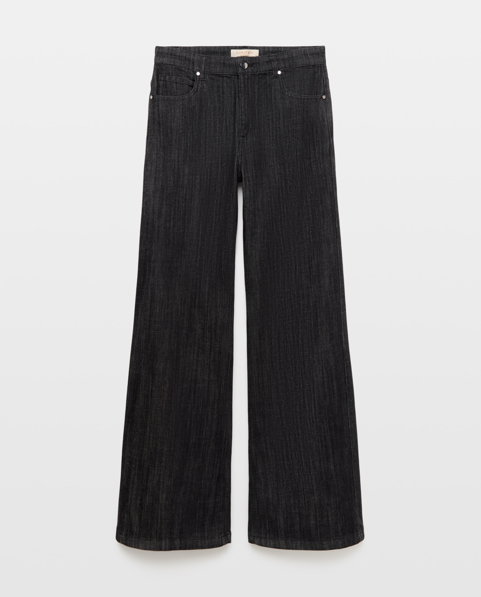 Pantalón flare denim de mujer - Woman Limited El Corte Inglés - Negro intenso Negro intenso-4