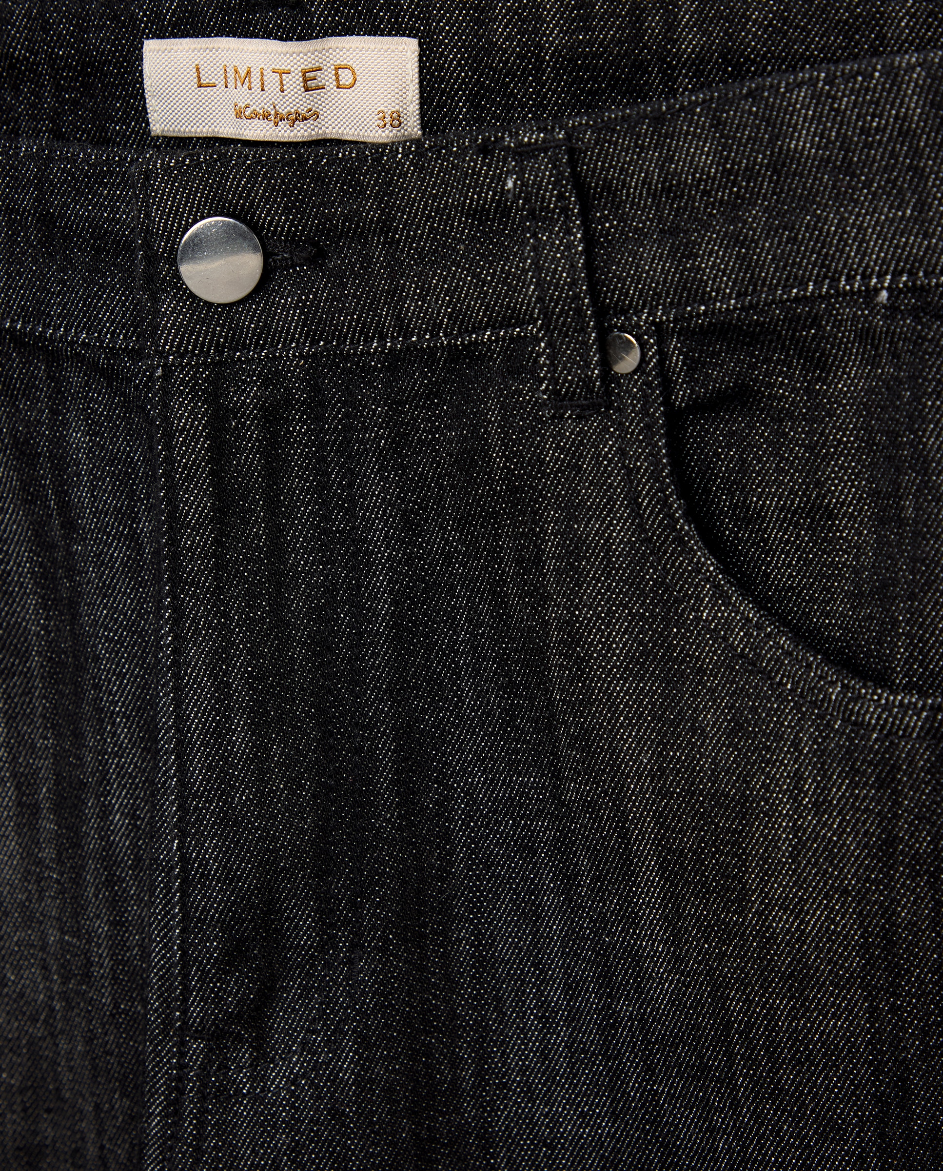 Pantalón flare denim de mujer - Woman Limited El Corte Inglés - Negro intenso Negro intenso-5