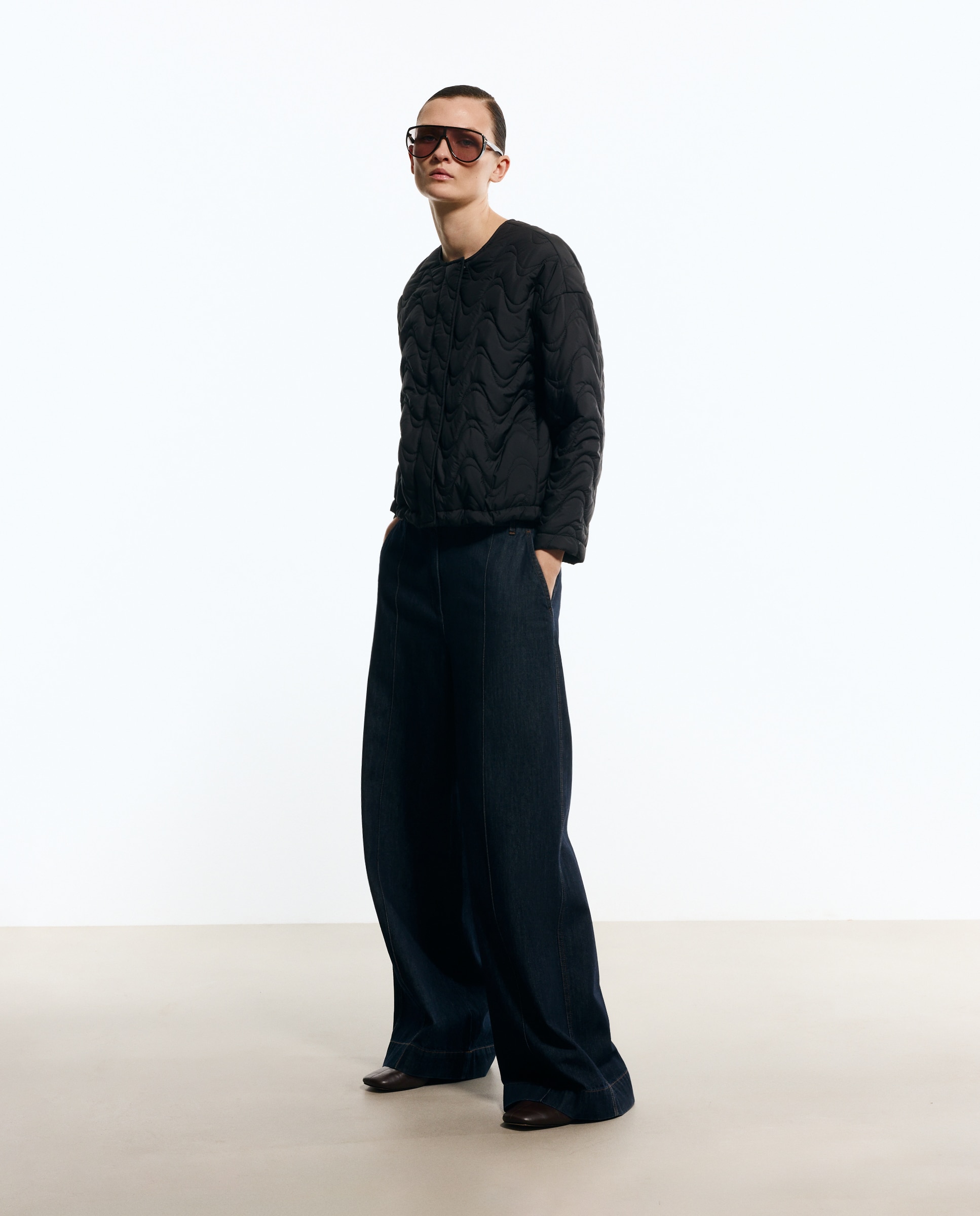 Chaquetón corto liso de mujer - Woman Limited El Corte Inglés - Negro Negro-1