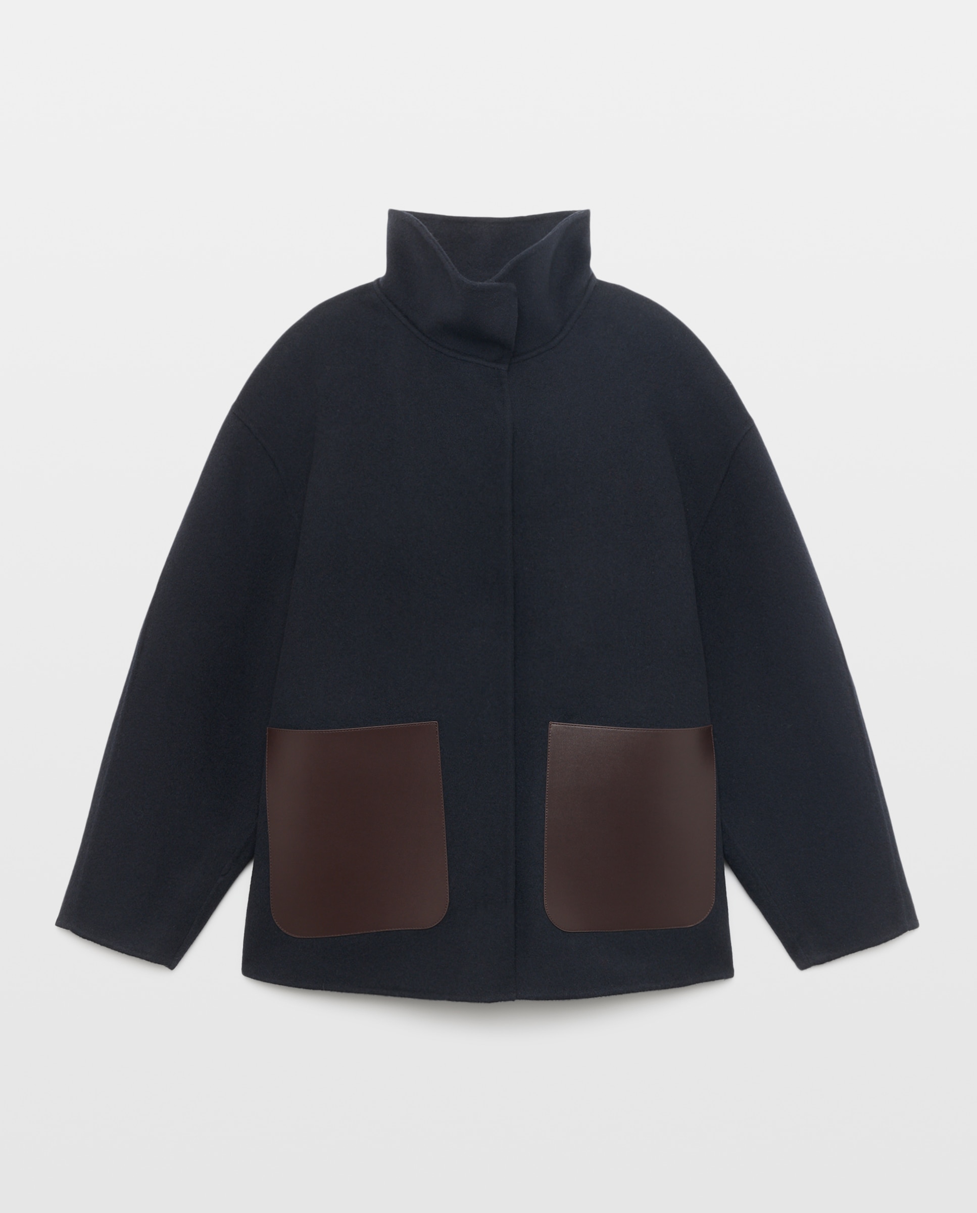 Imagen 1 de Chaquetón liso con doble faz de mujer - Woman Limited El Corte Inglés - Azul marino Azul marino